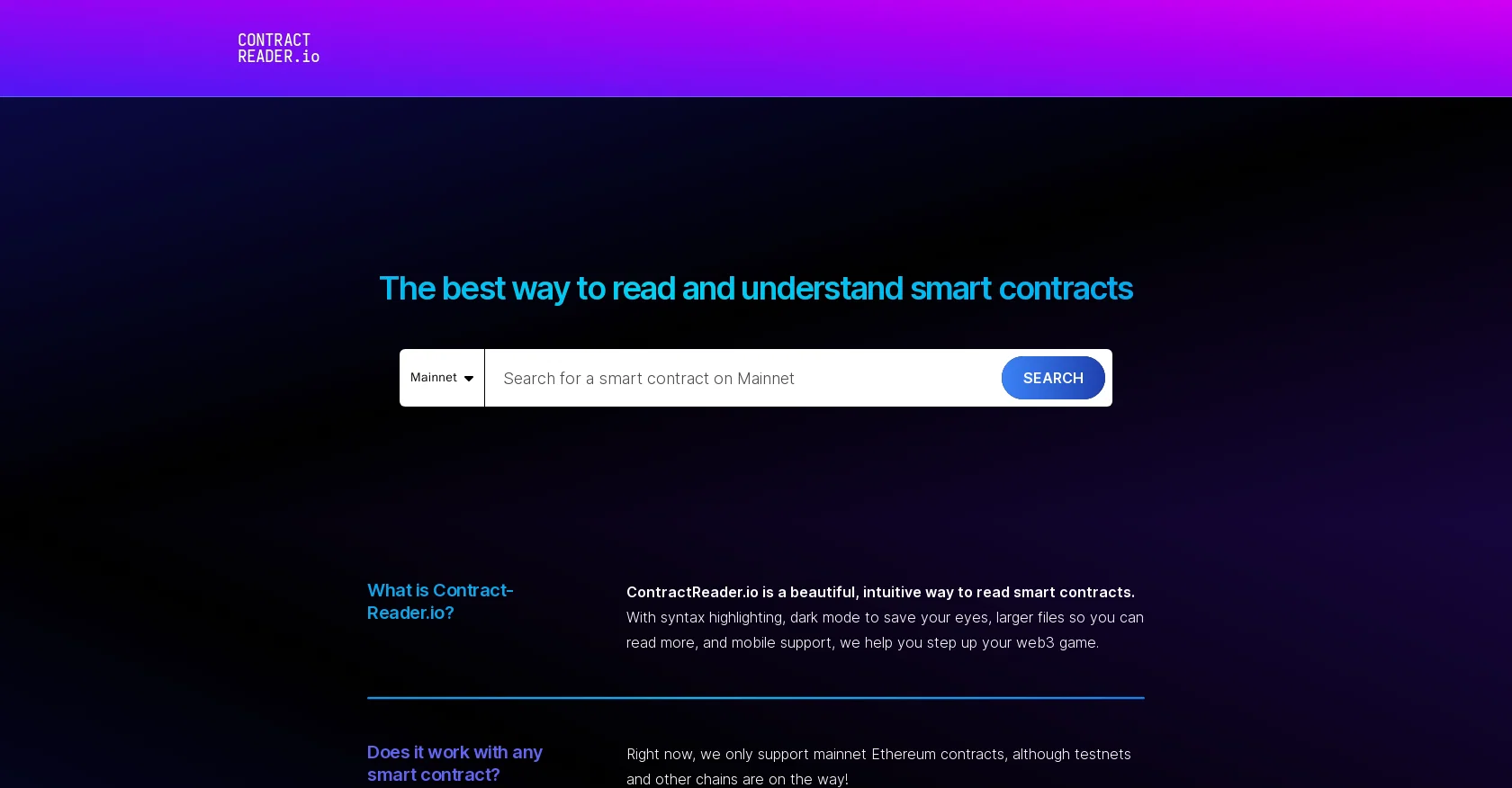 ContractReader screenshot