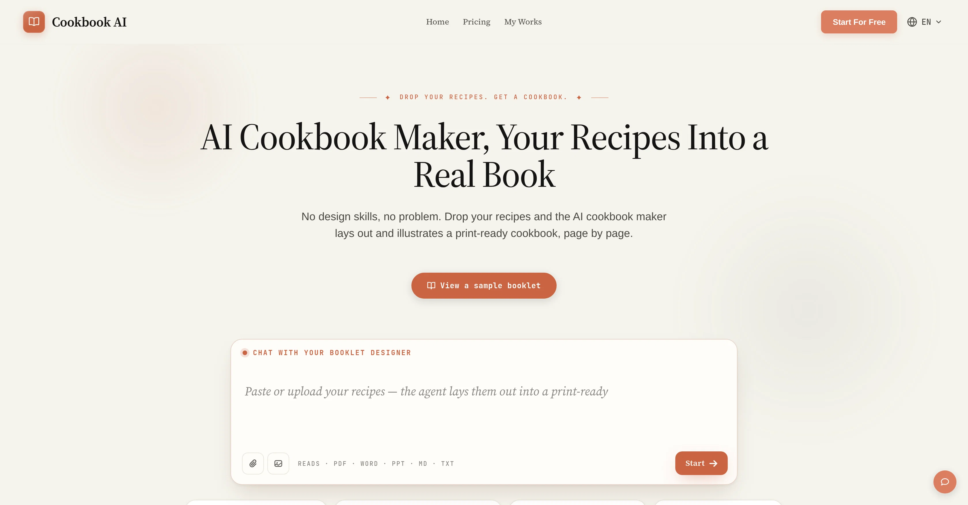 Cookbook AI screenshot