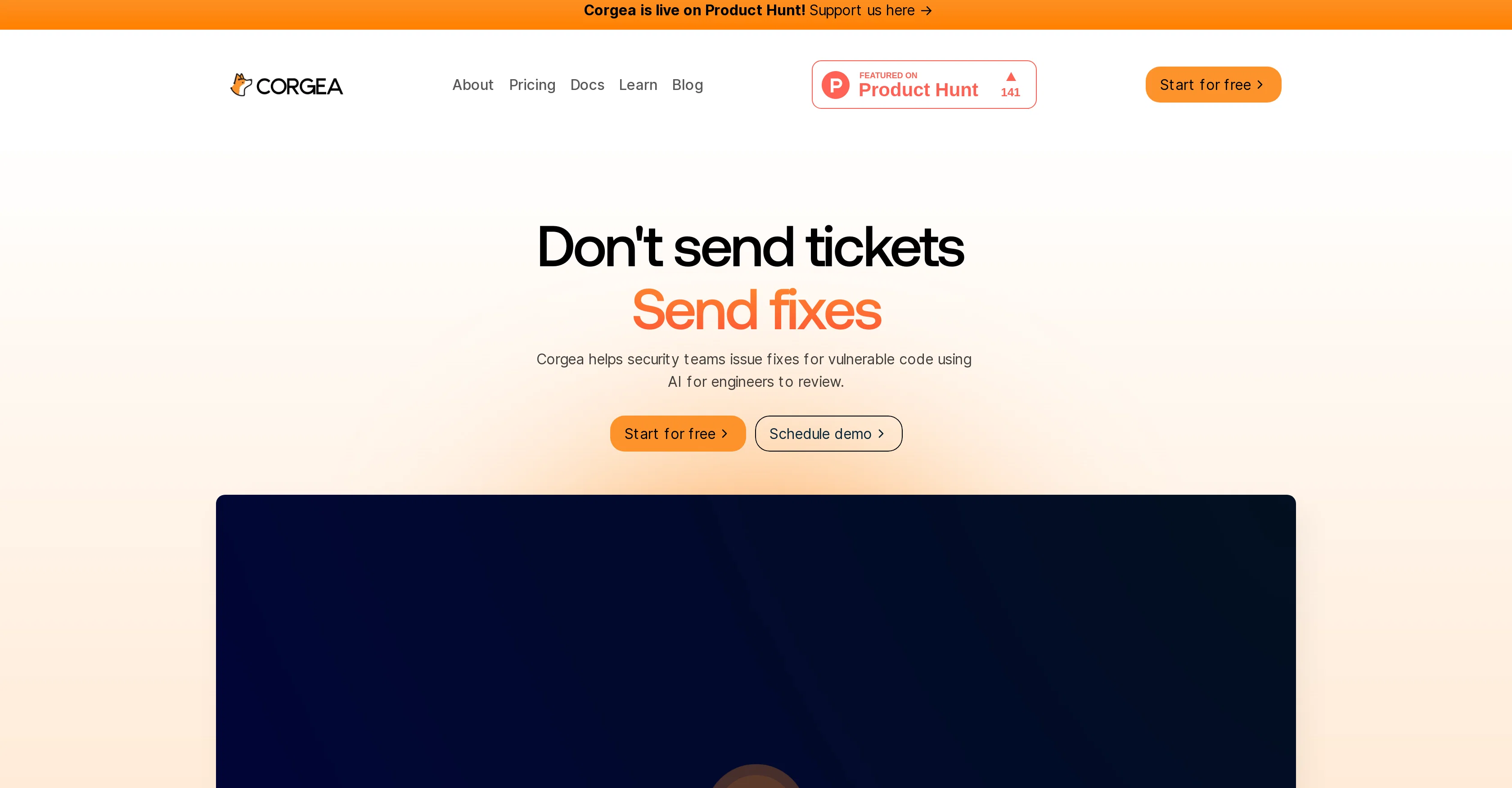 Corgea screenshot