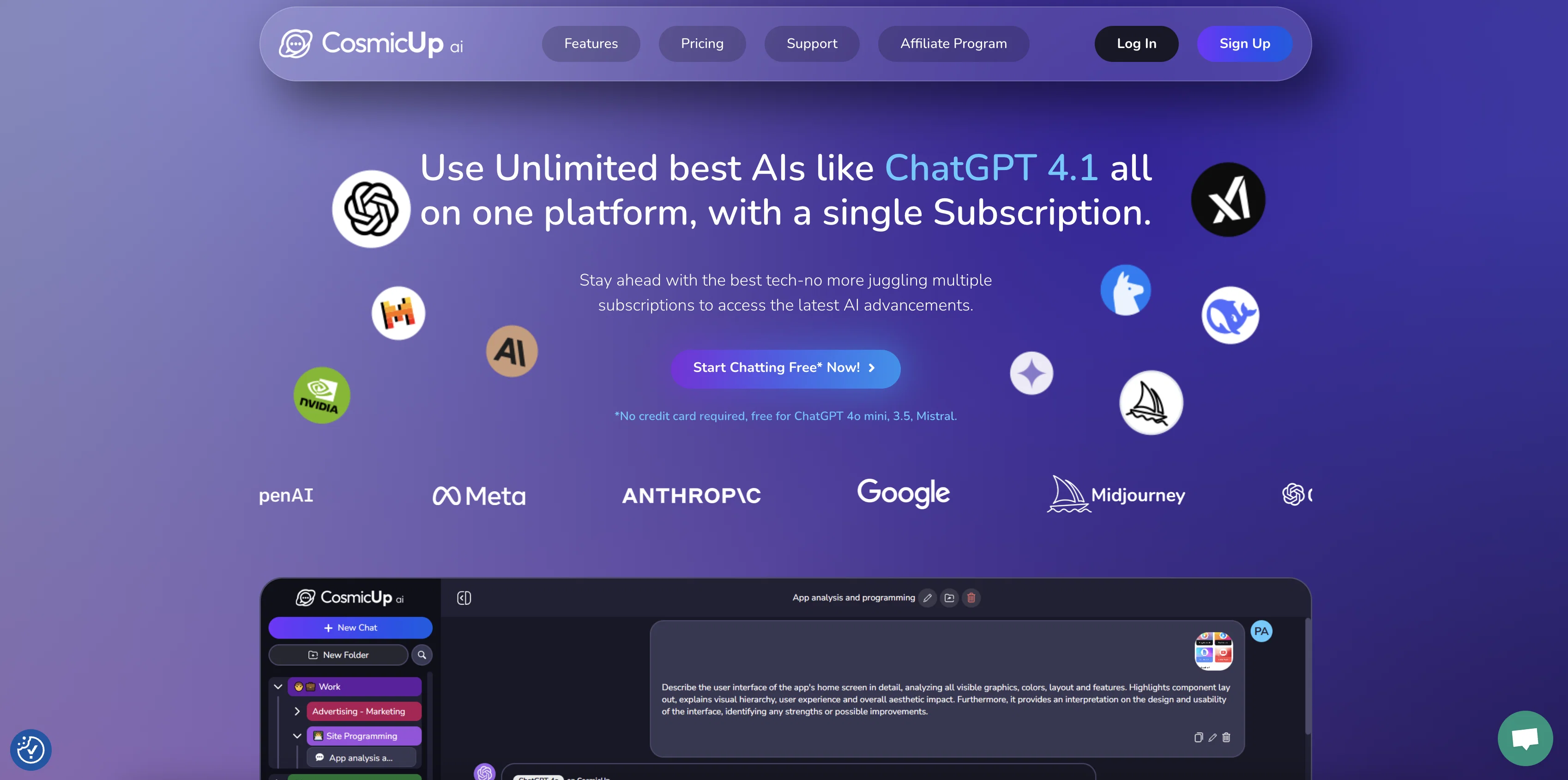 CosmicUp screenshot