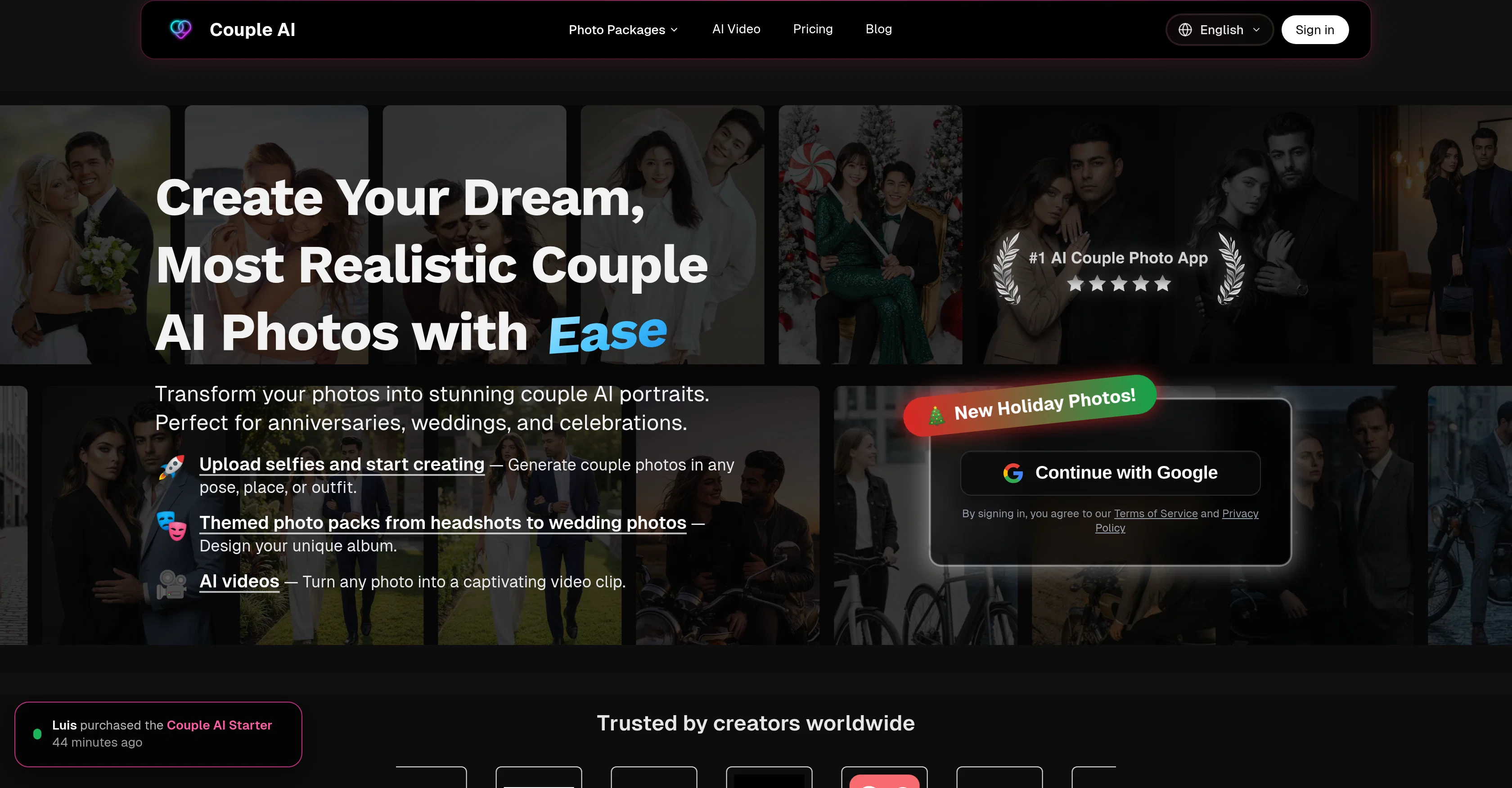 Couple AI screenshot