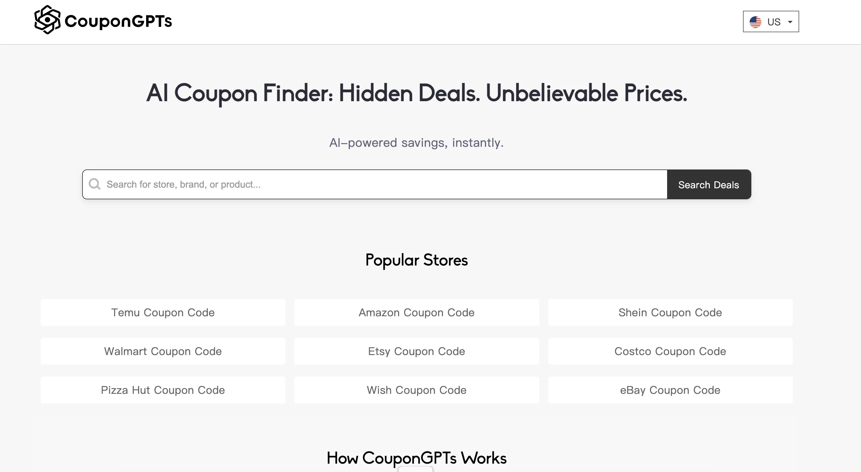 CouponGPTs screenshot