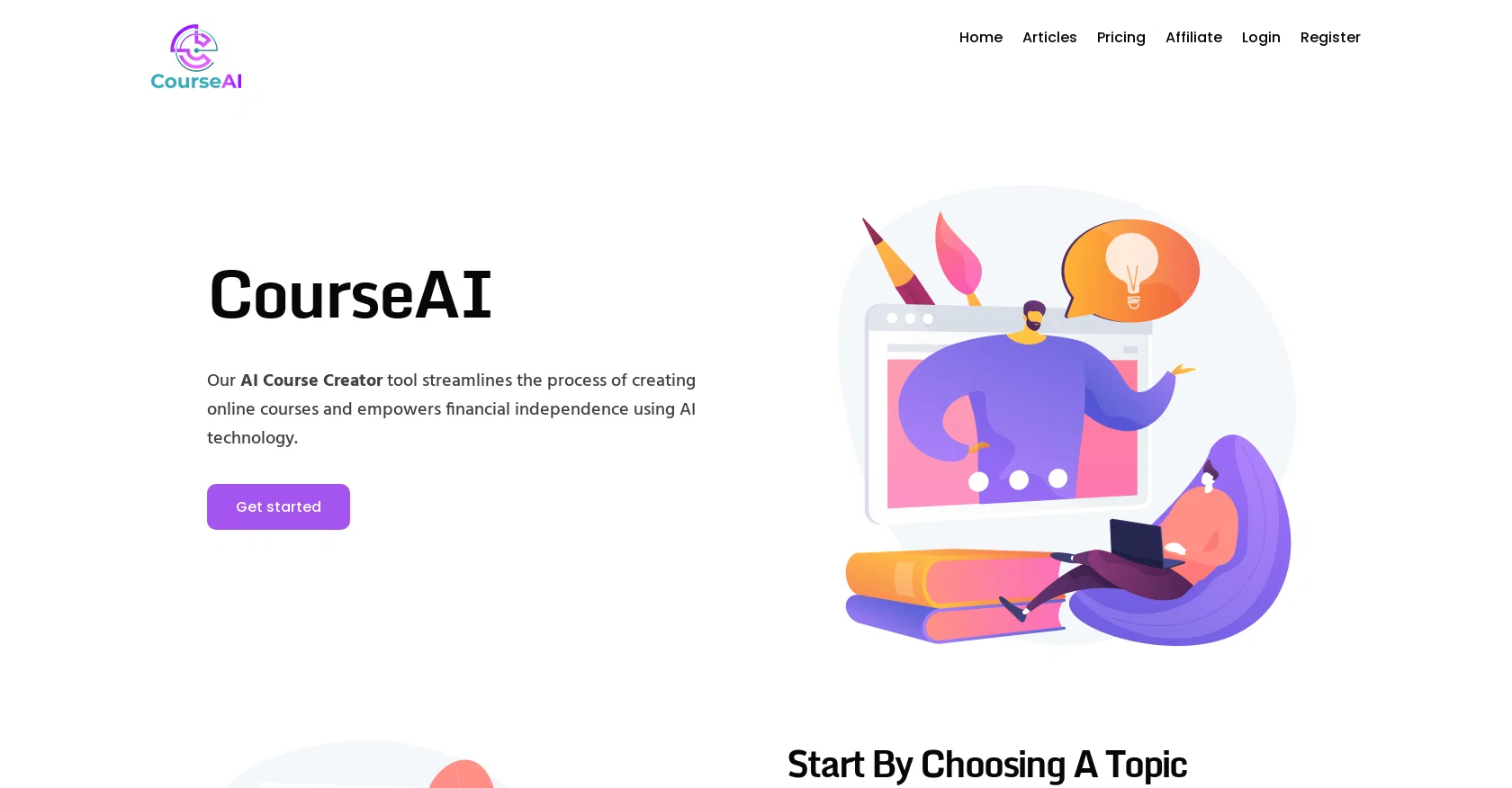 CourseAI screenshot