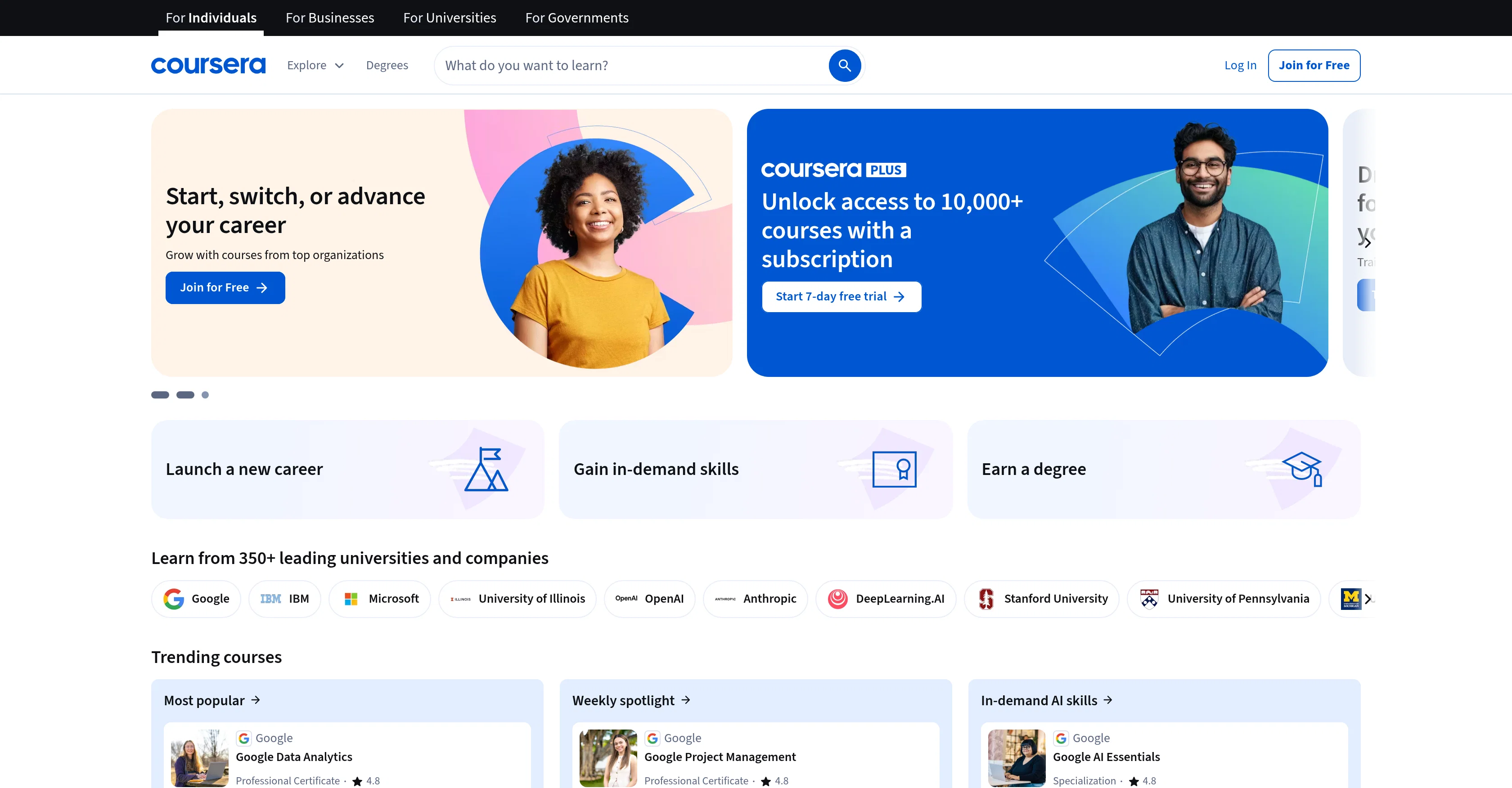Coursera screenshot