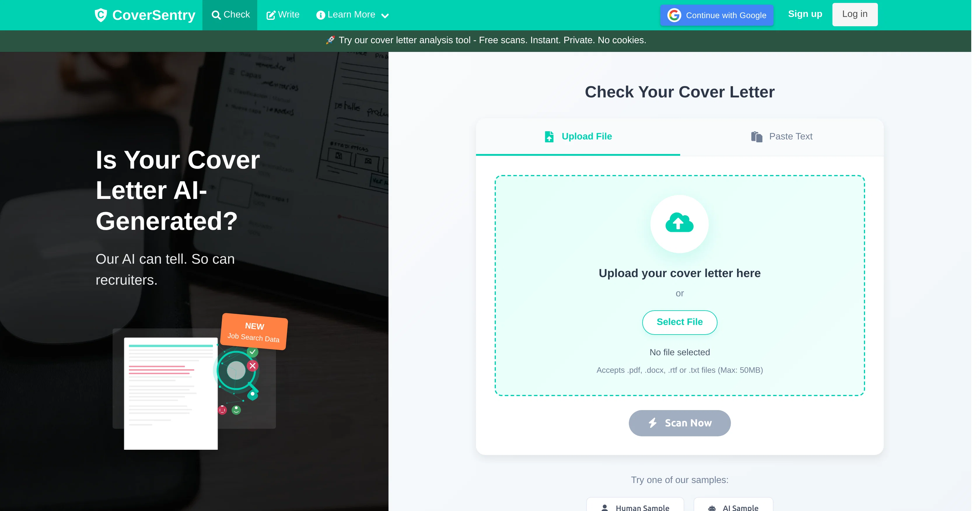 CoverSentry screenshot