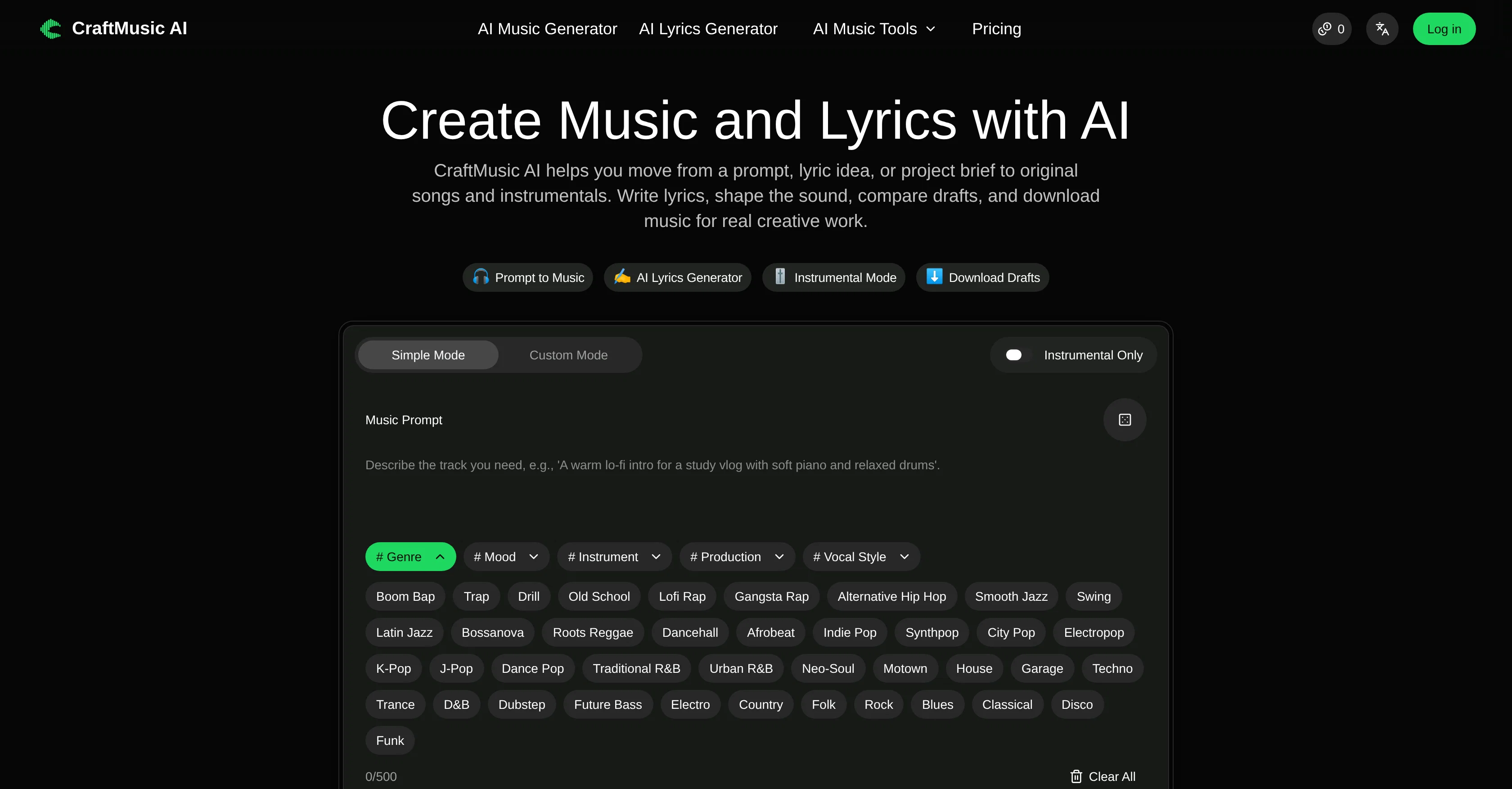 CraftMusic AI screenshot