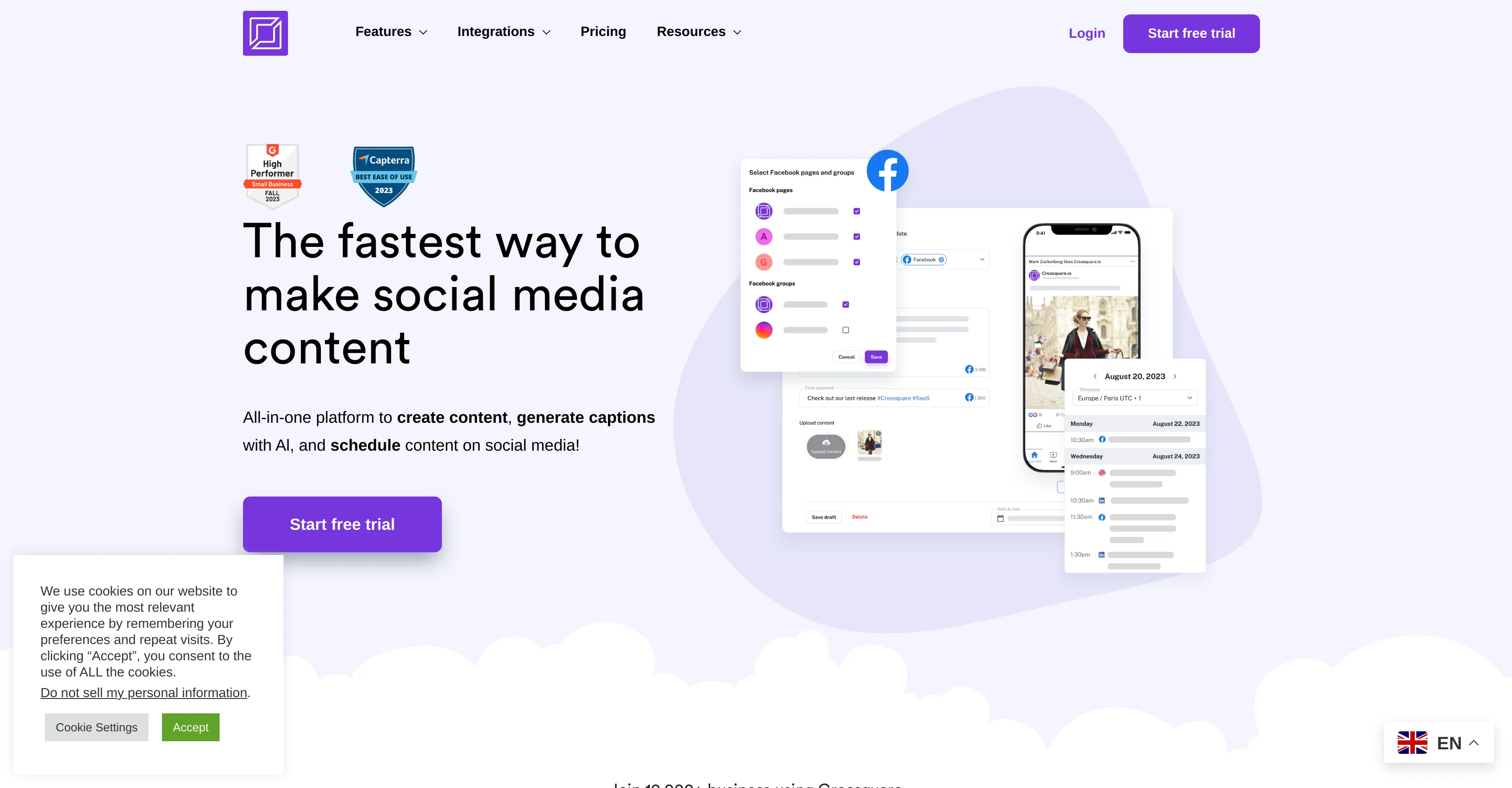 Creasquare screenshot