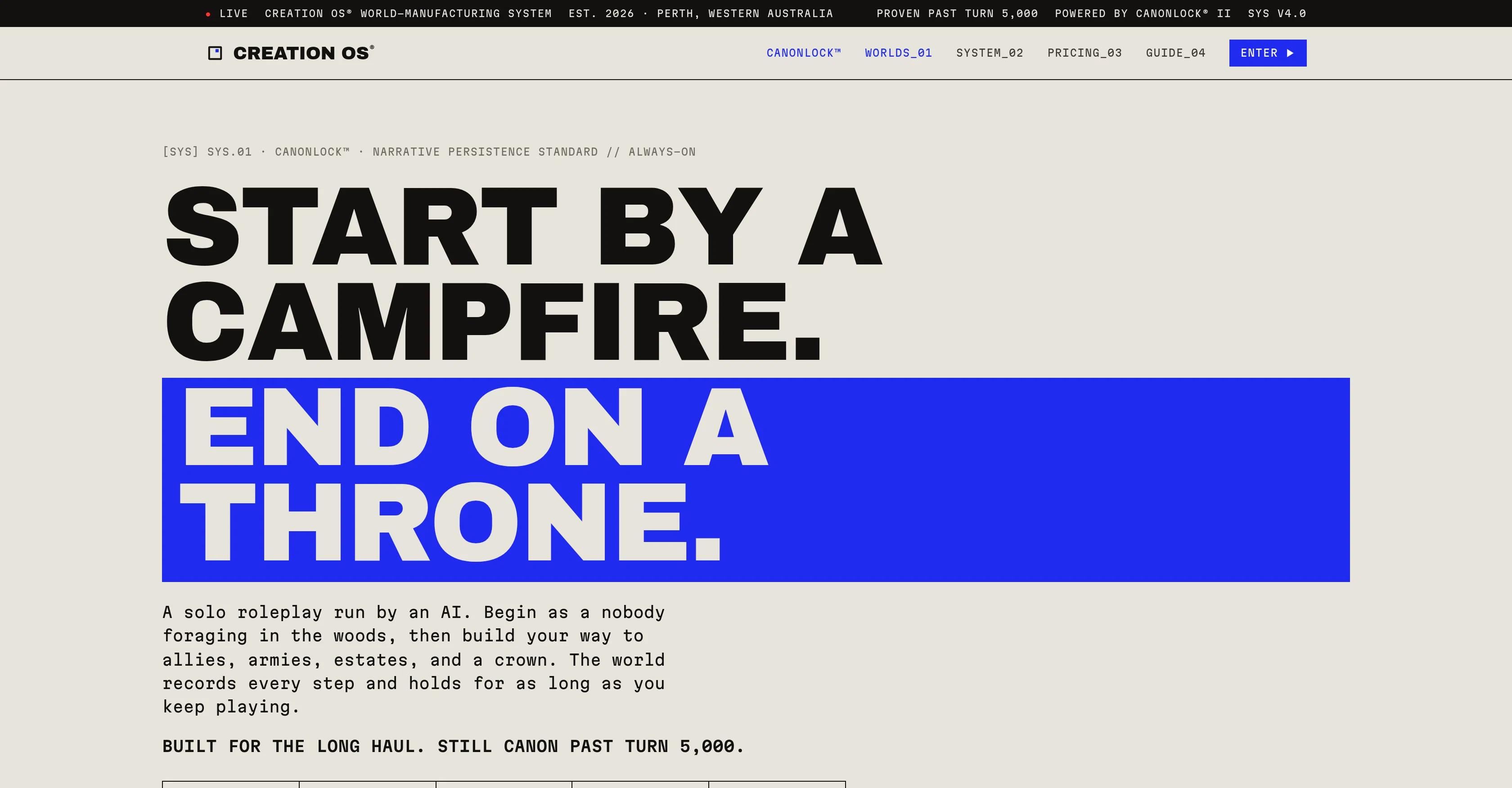 Creation OS screenshot