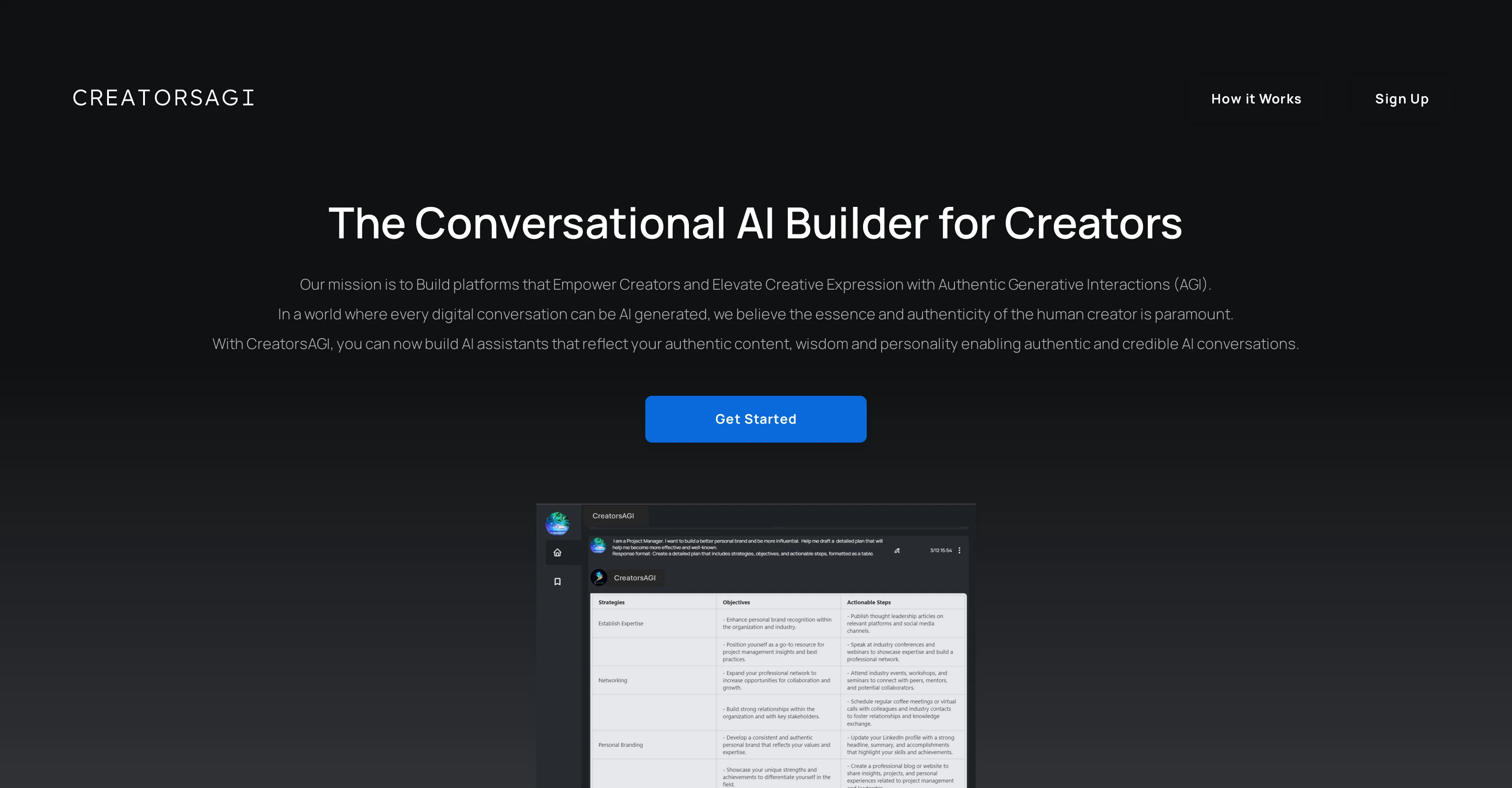 CreatorsAGI screenshot