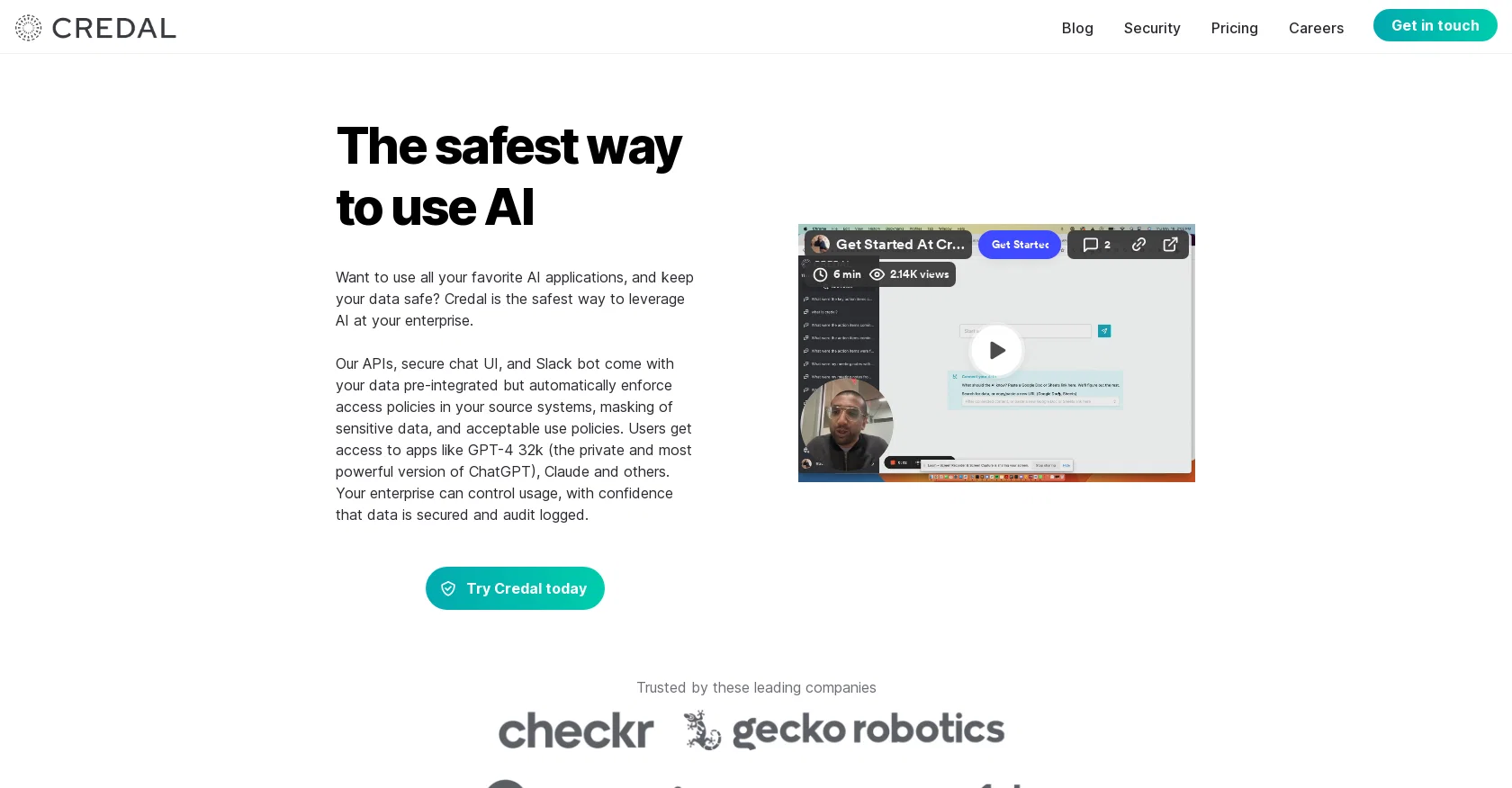 Credal screenshot