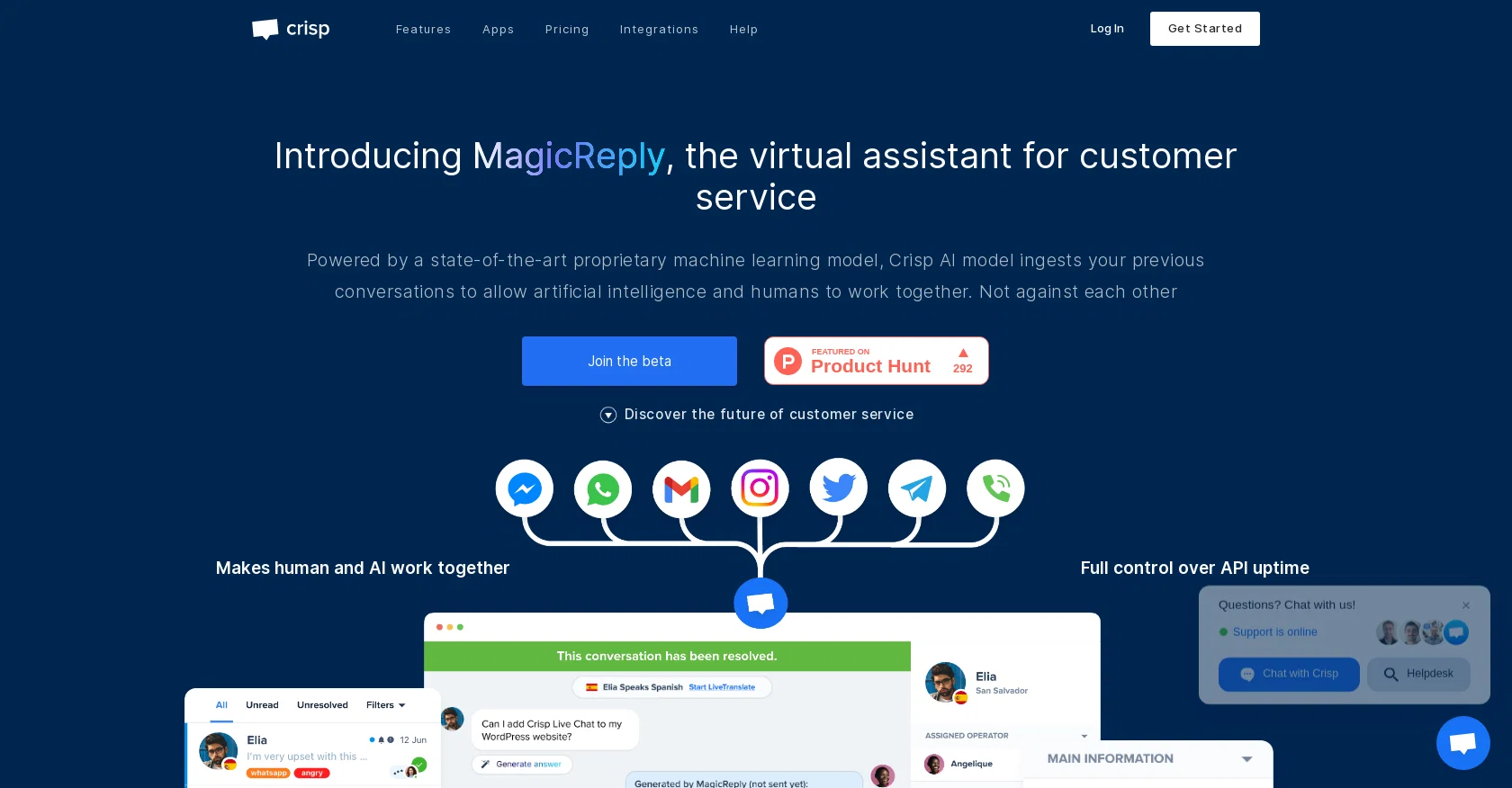 Crisp MagicReply screenshot