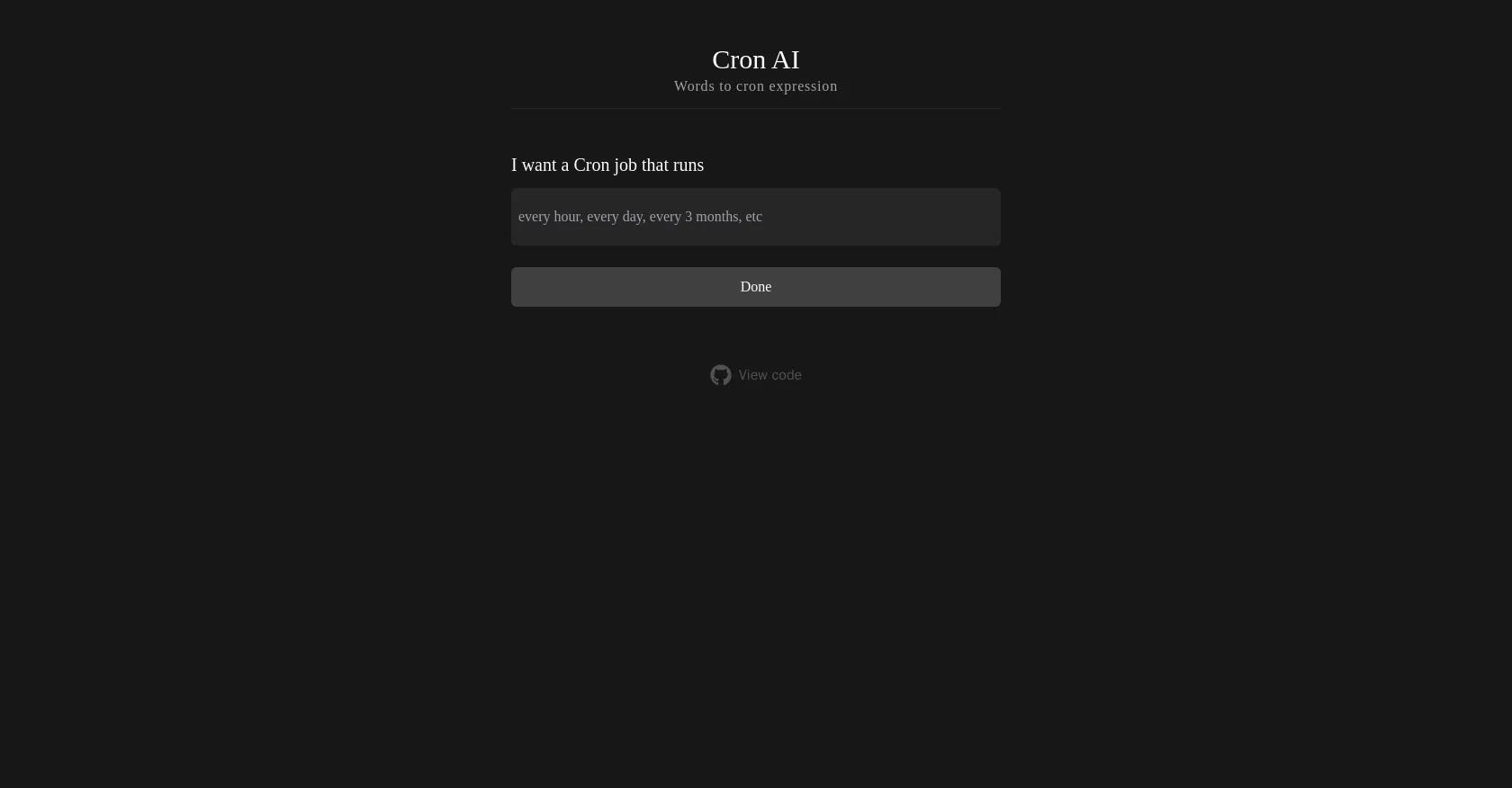 Cron AI screenshot
