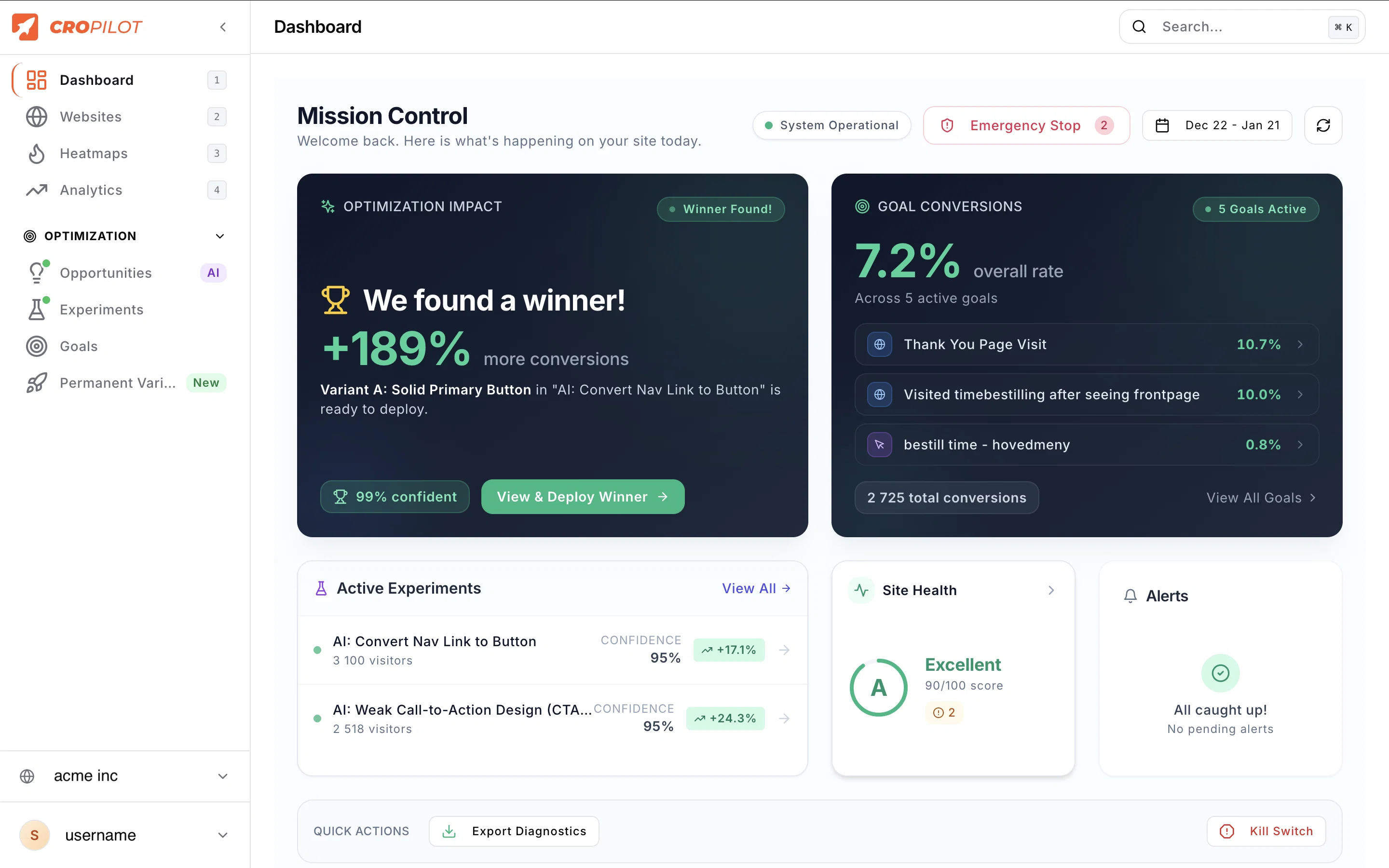 CroPilot screenshot