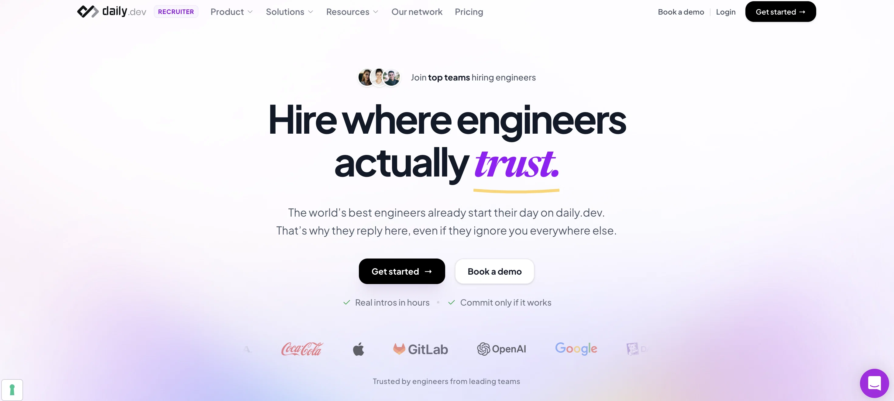 daily.dev Recruiter screenshot