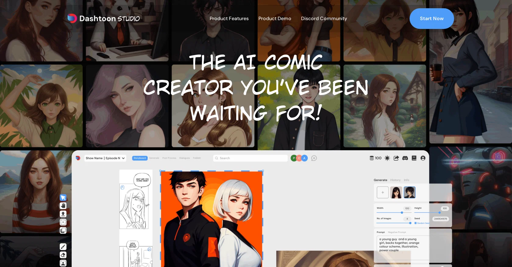 Dashtoon screenshot