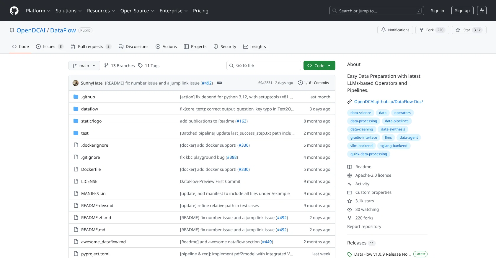 DataFlow screenshot