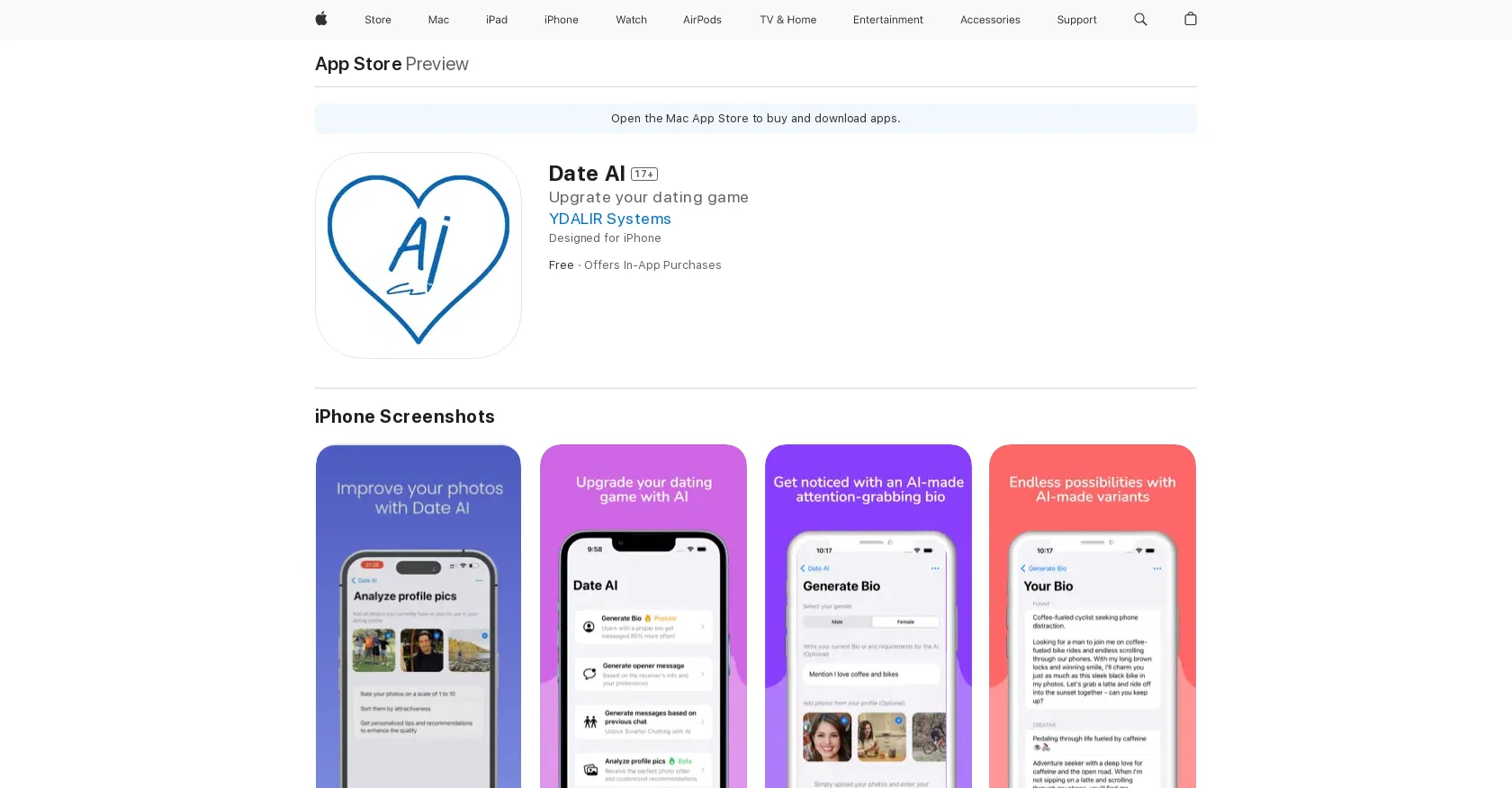 Date AI screenshot