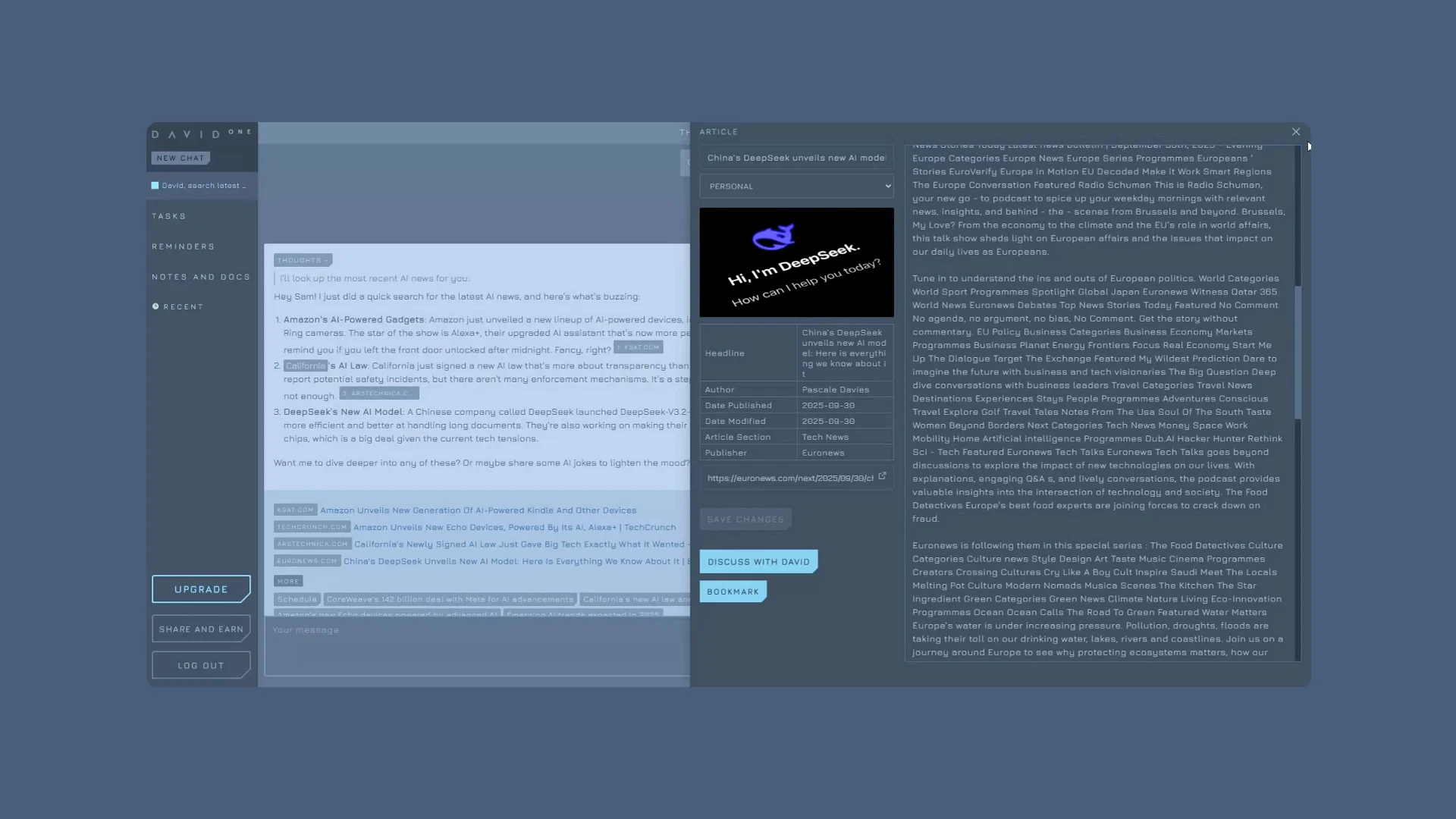 David One screenshot