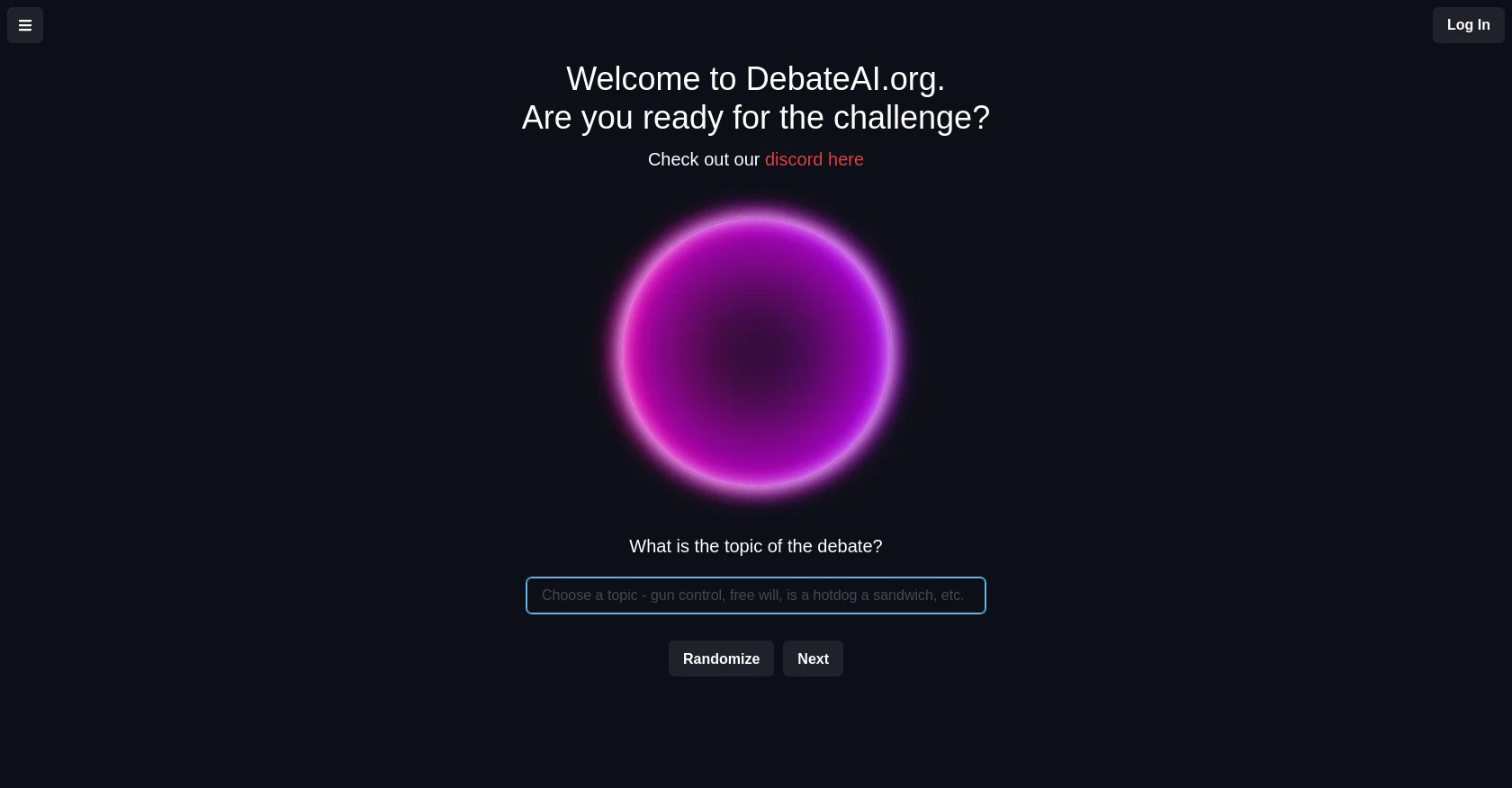 DebateAI screenshot