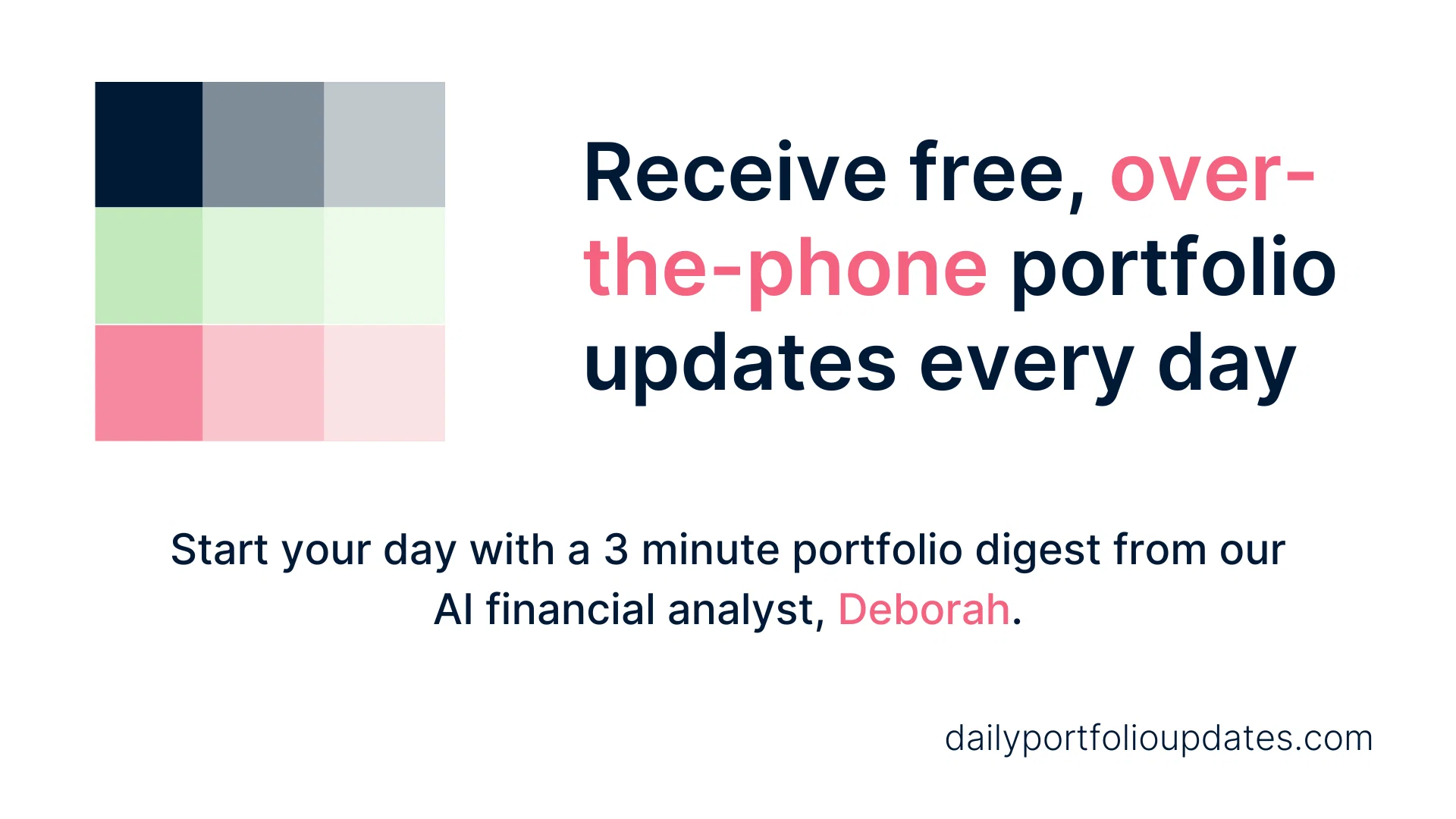 Deborah - Daily Portfolio Updates screenshot