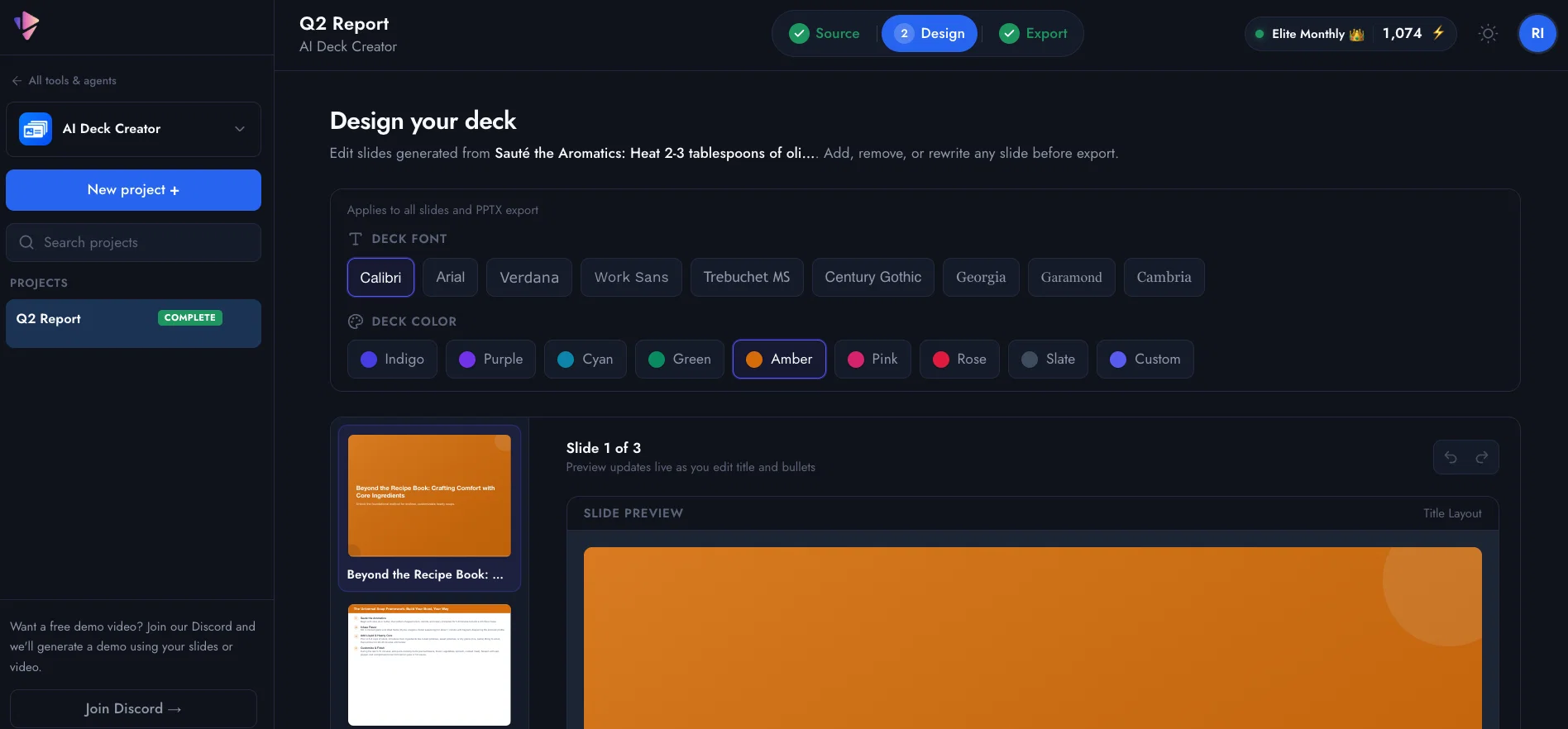 AI Deck Creator screenshot