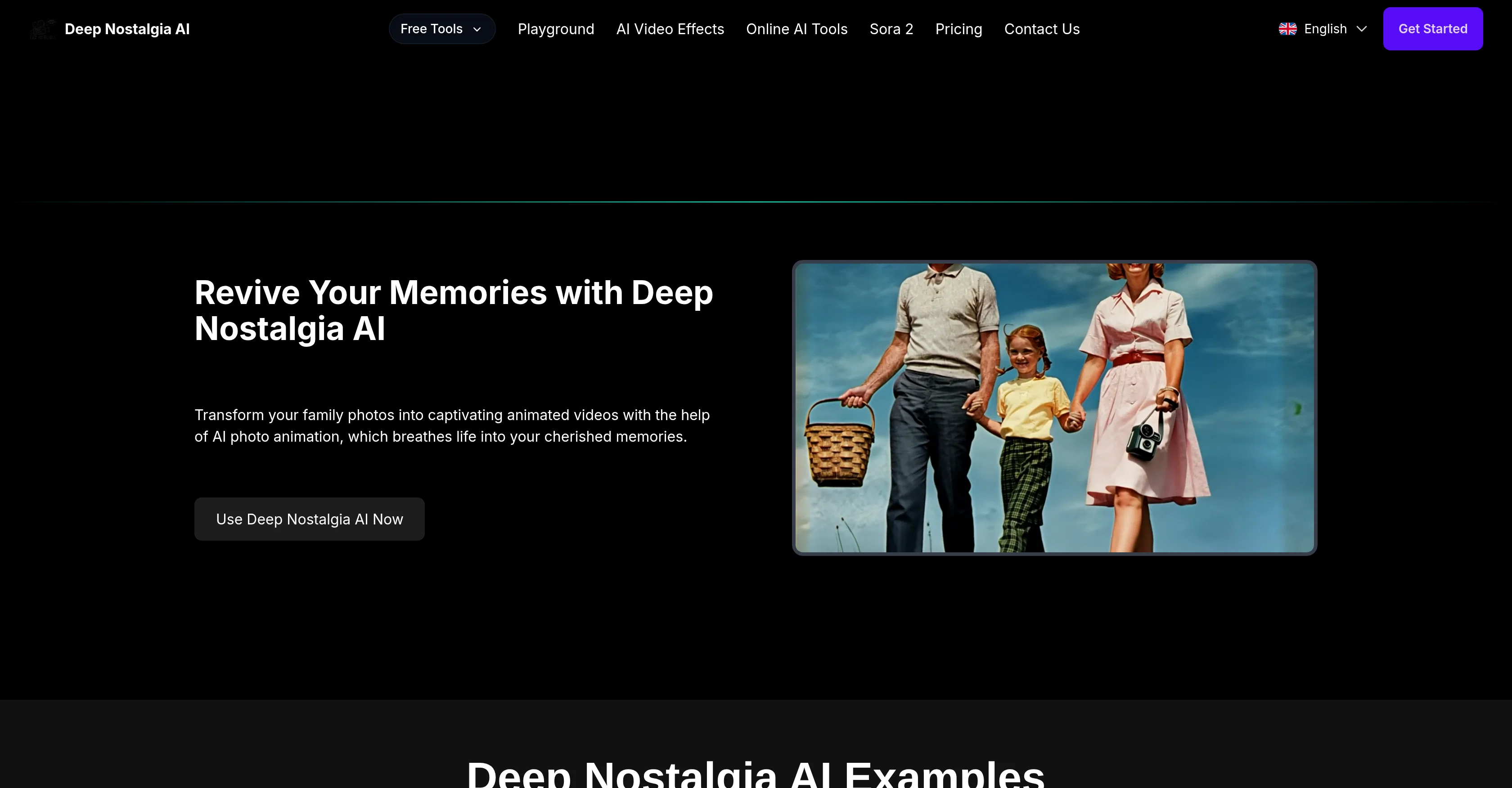 Deep Nostalgia AI screenshot