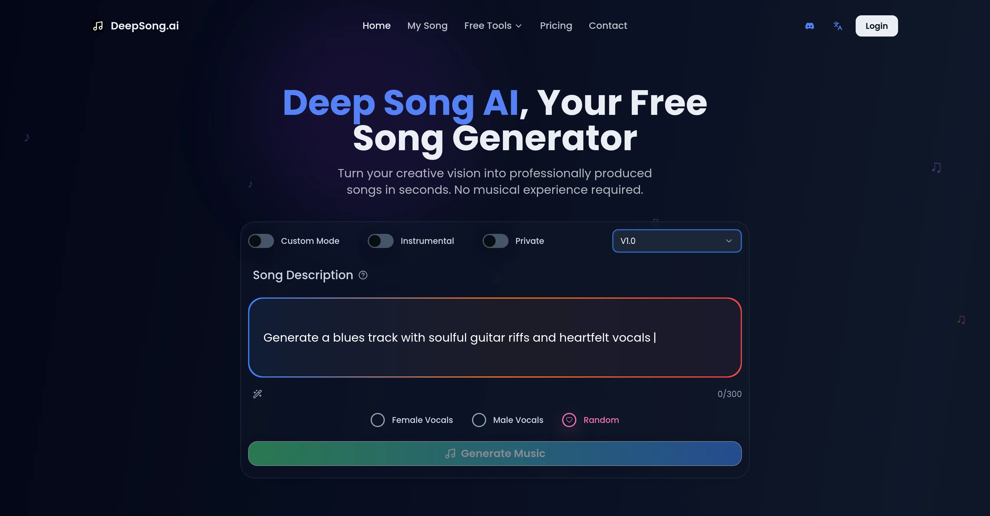 DeepSong AI screenshot