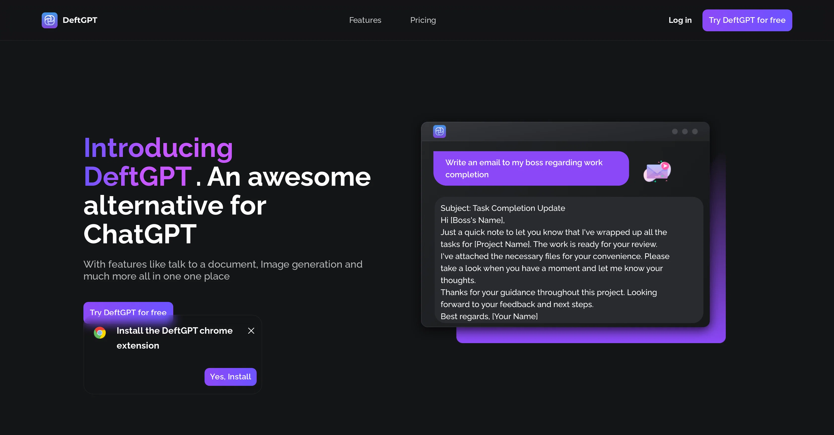 DeftGPT screenshot