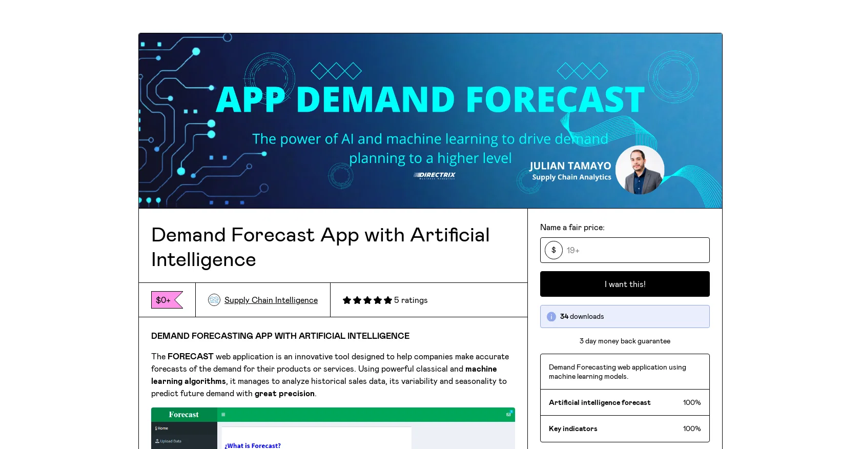 Demand Forecast screenshot