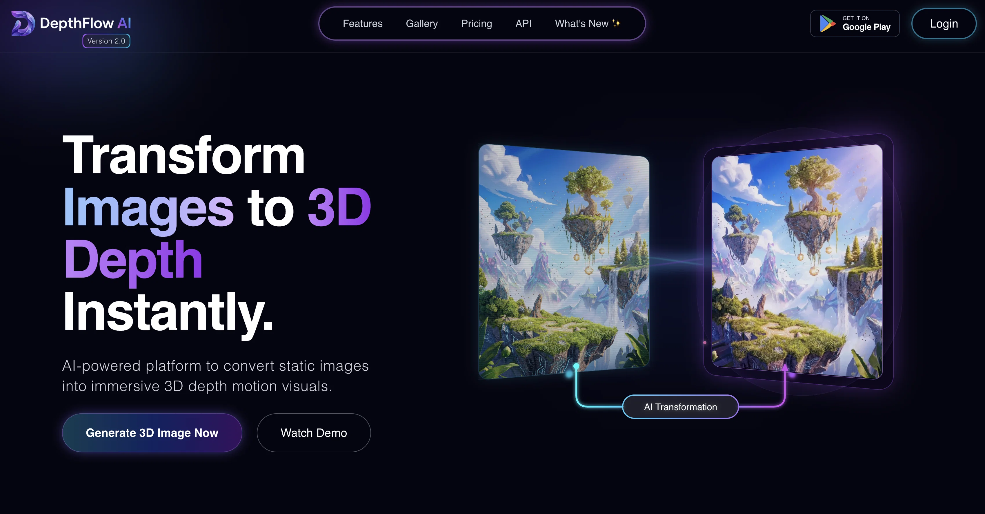 Depthflow AI screenshot