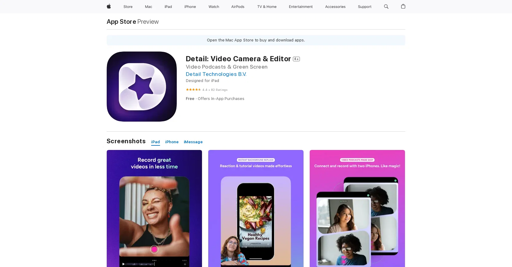 Detail: Video Camera & Editor screenshot