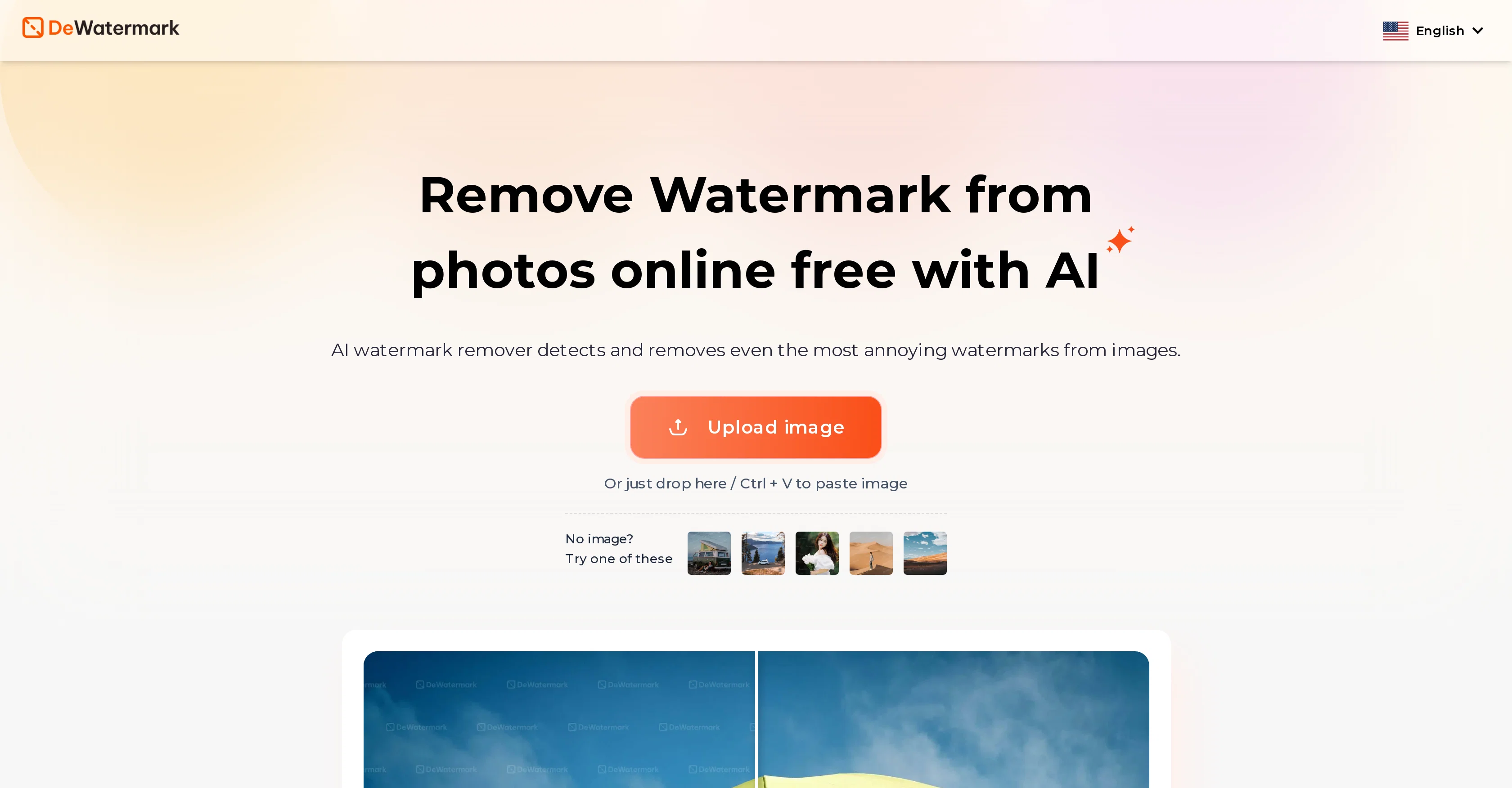 Dewatermark screenshot
