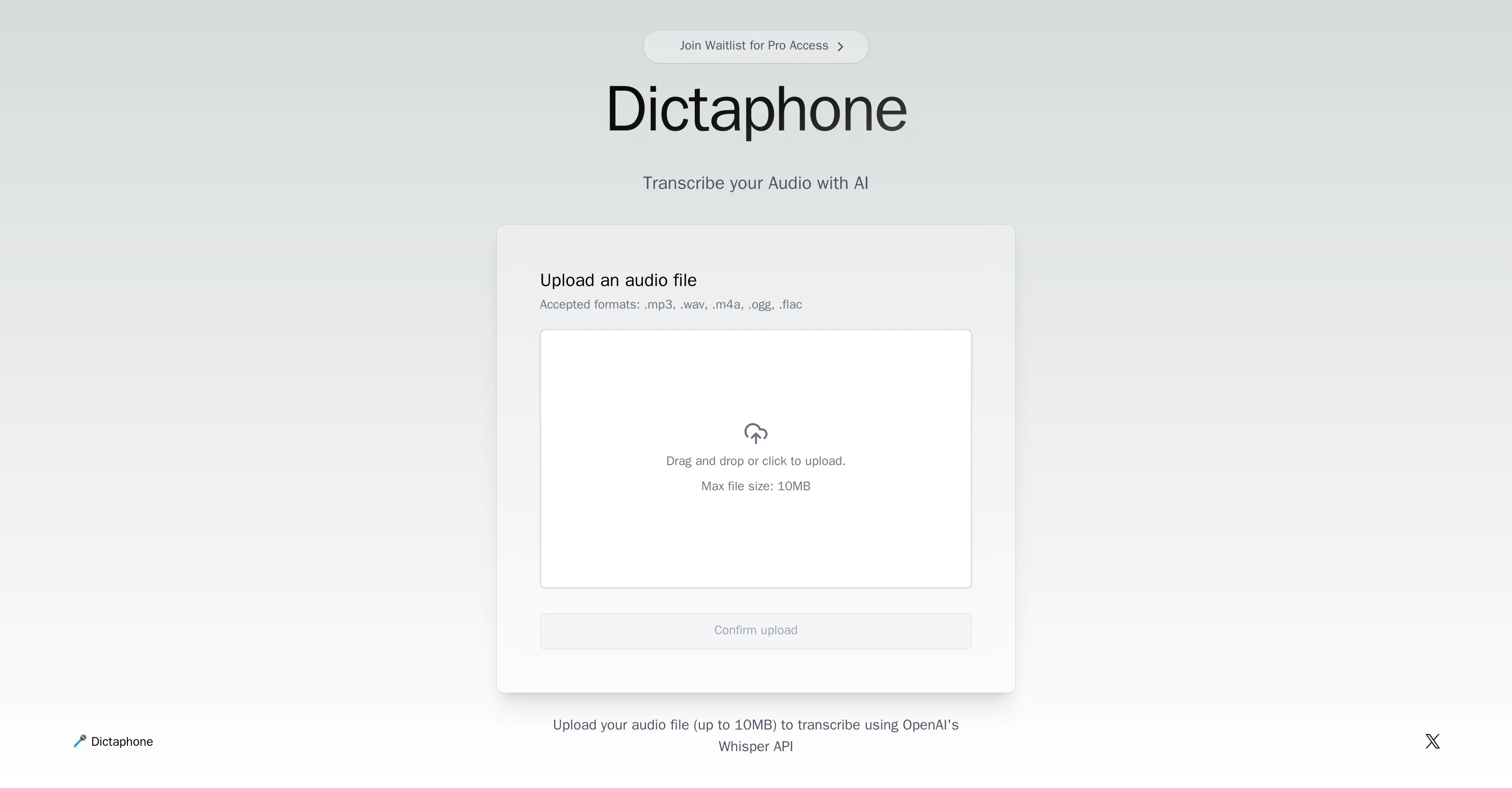 Dictaphone screenshot