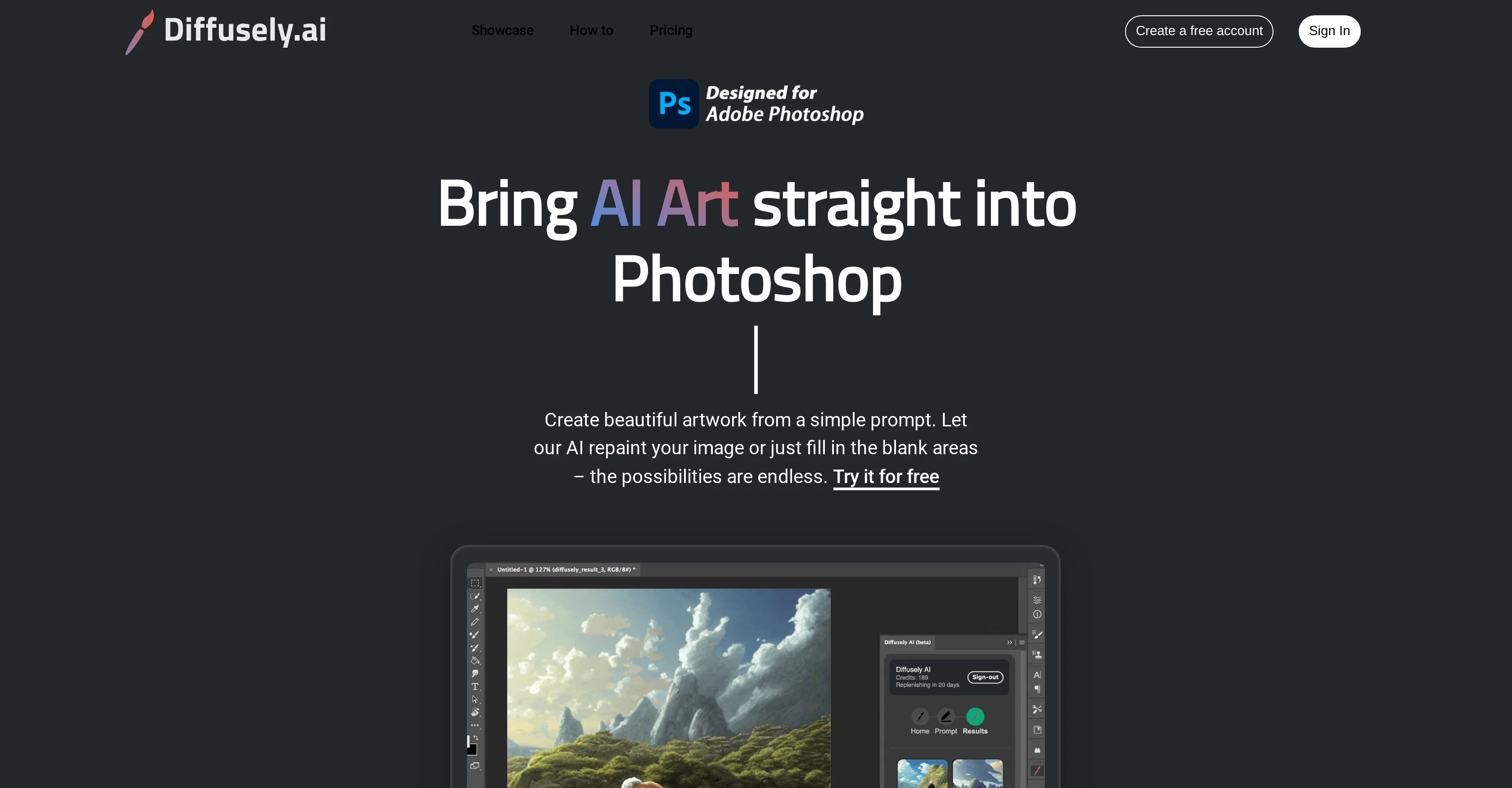 Diffusely screenshot