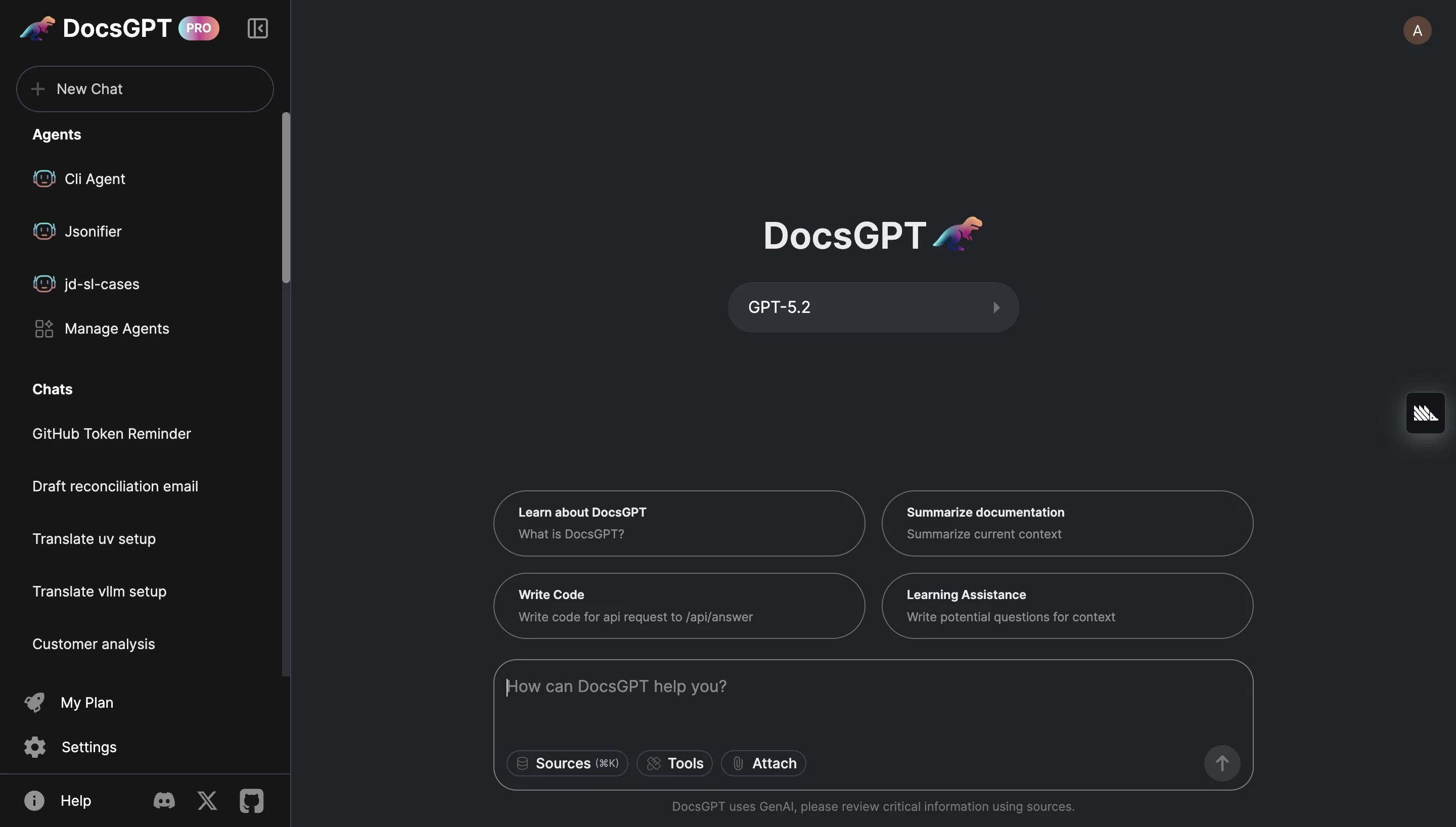 DocsGPT screenshot