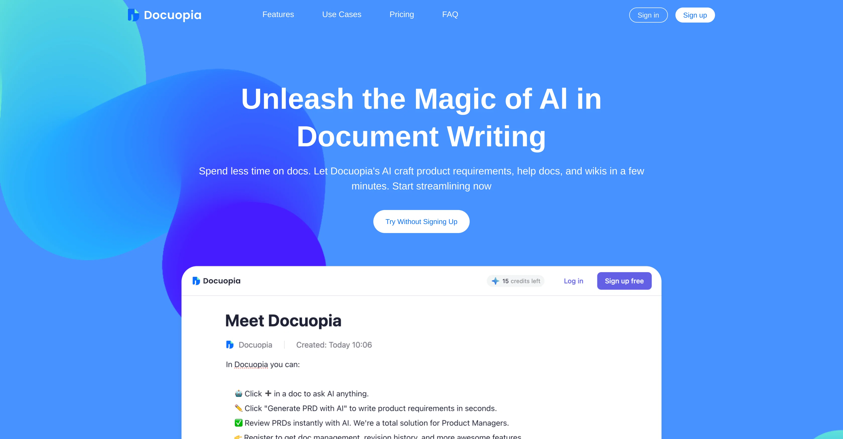 Docuopia screenshot