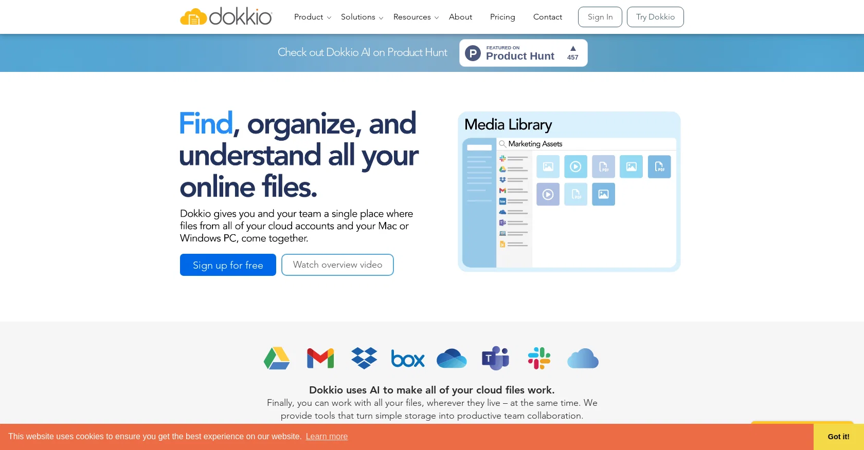 Dokkio screenshot