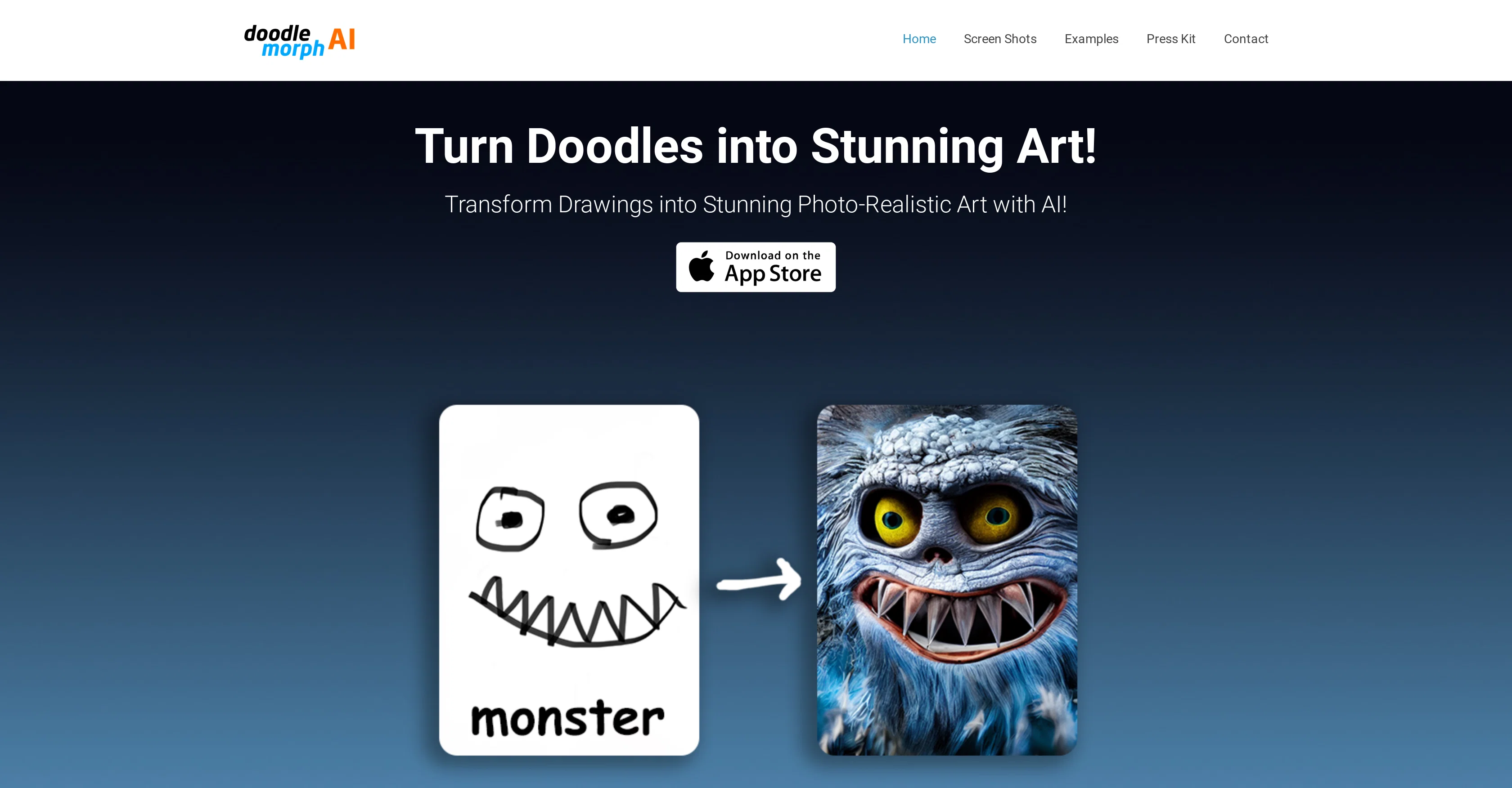 Doodle Morph AI screenshot