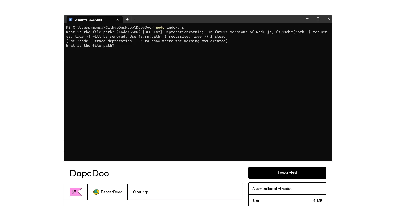 DopeDoc screenshot
