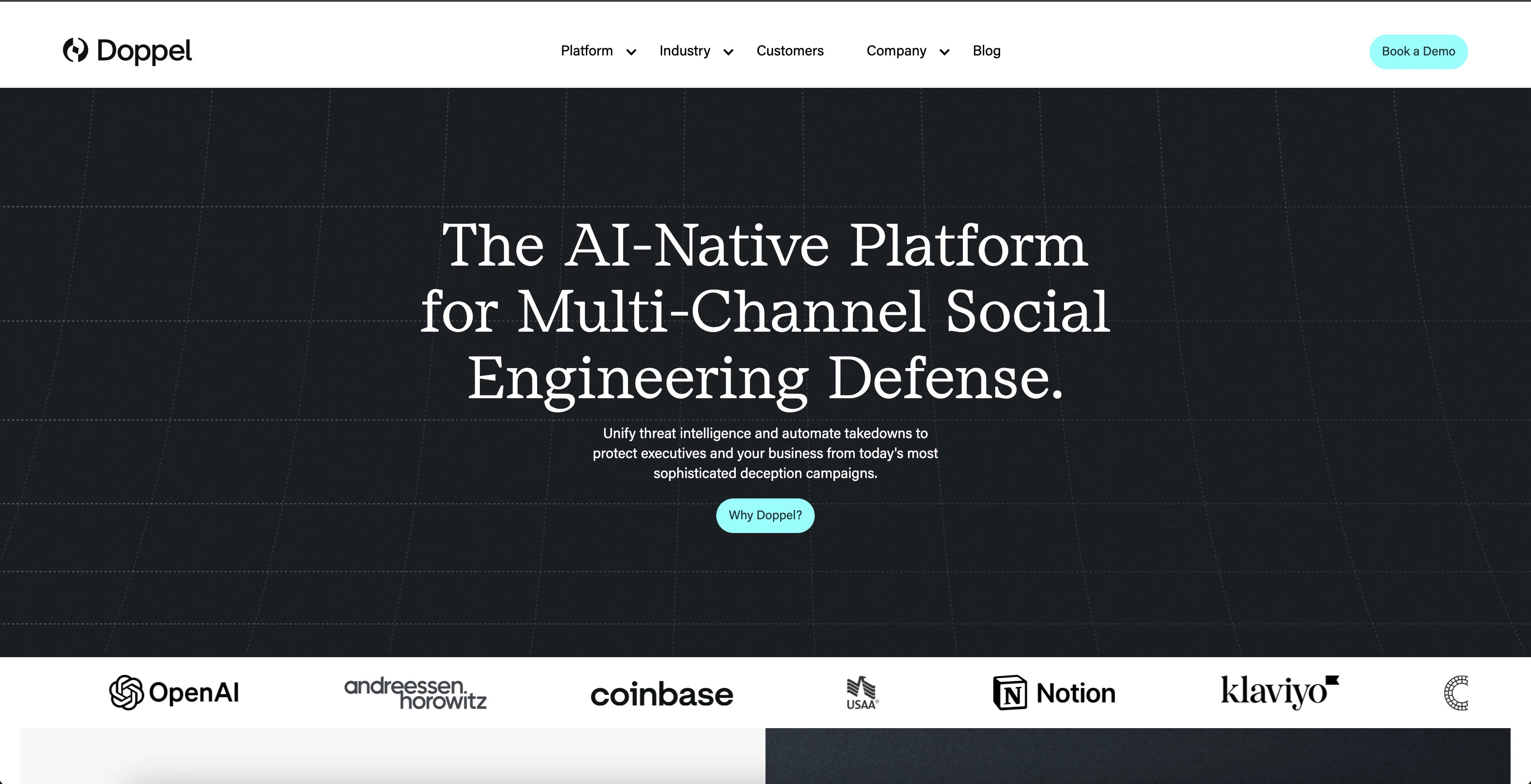 Doppel.com screenshot
