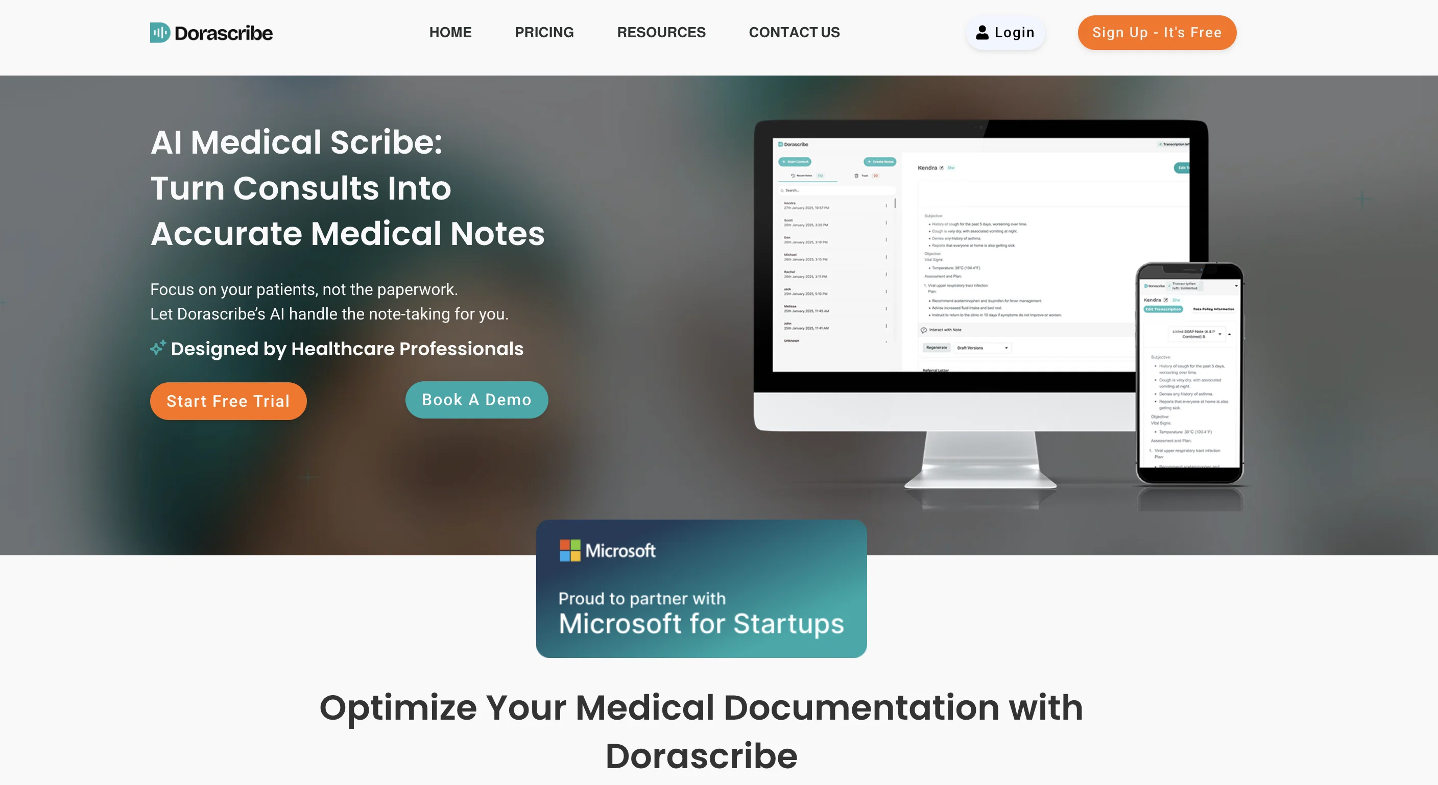 Dorascribe screenshot