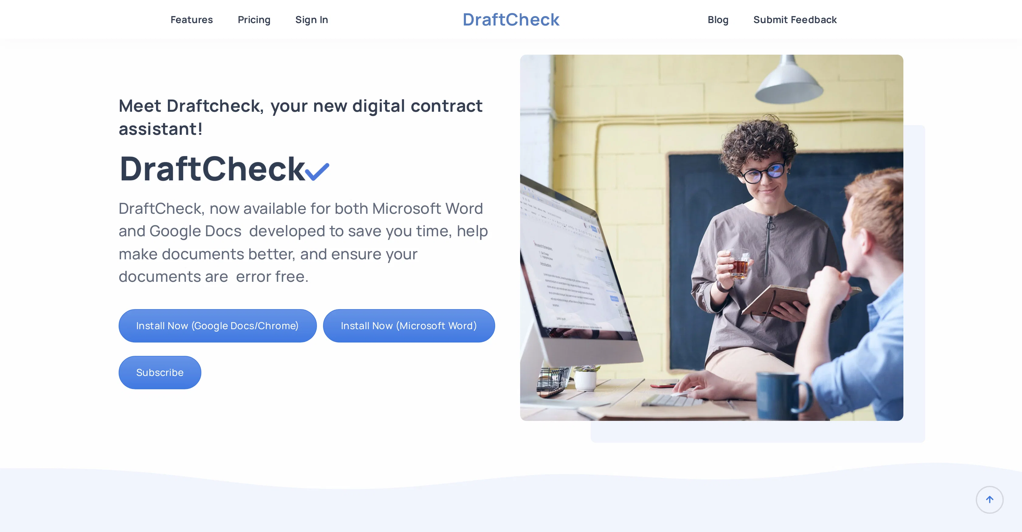 DraftCheck screenshot