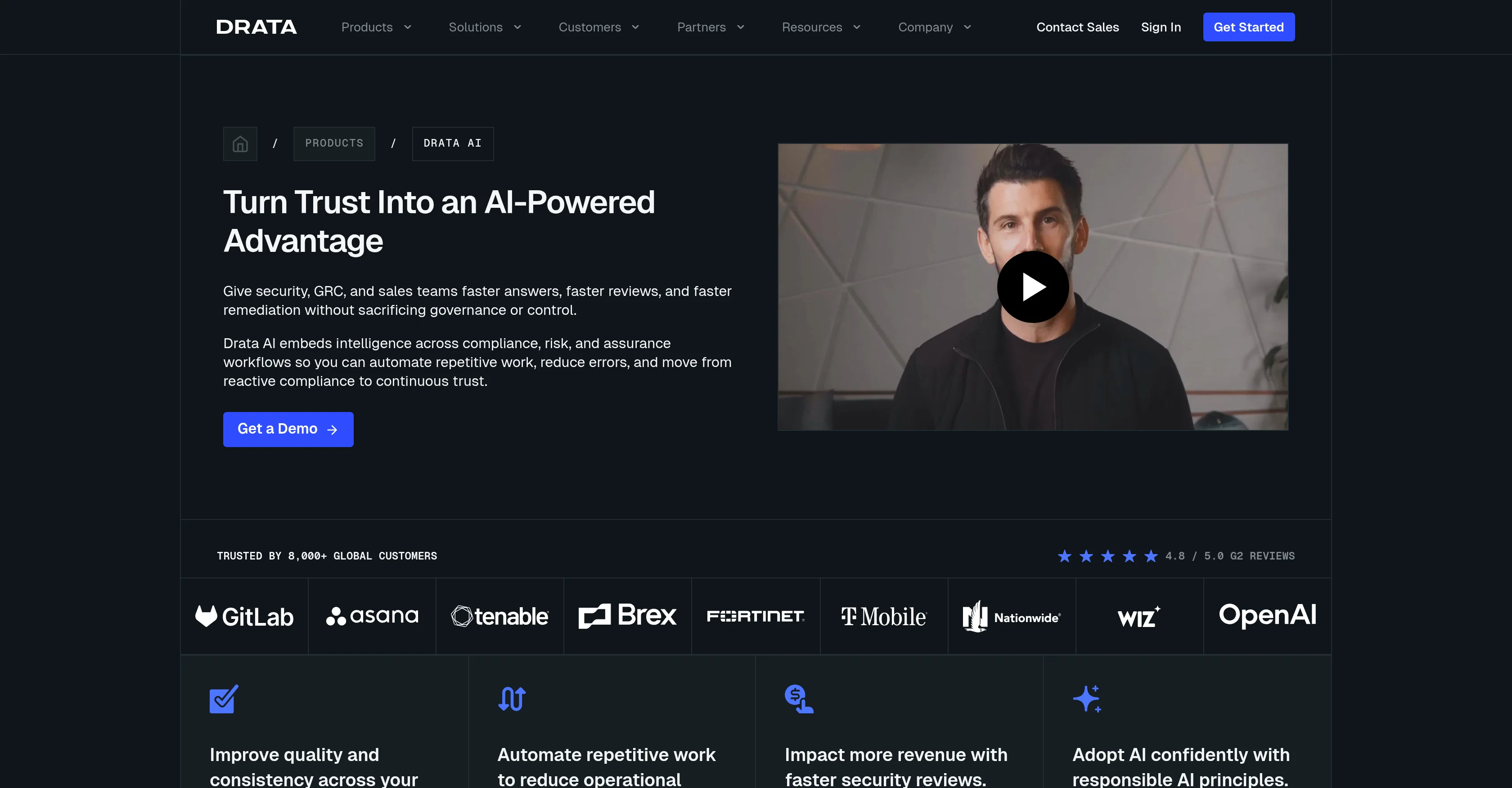 Drata AI screenshot