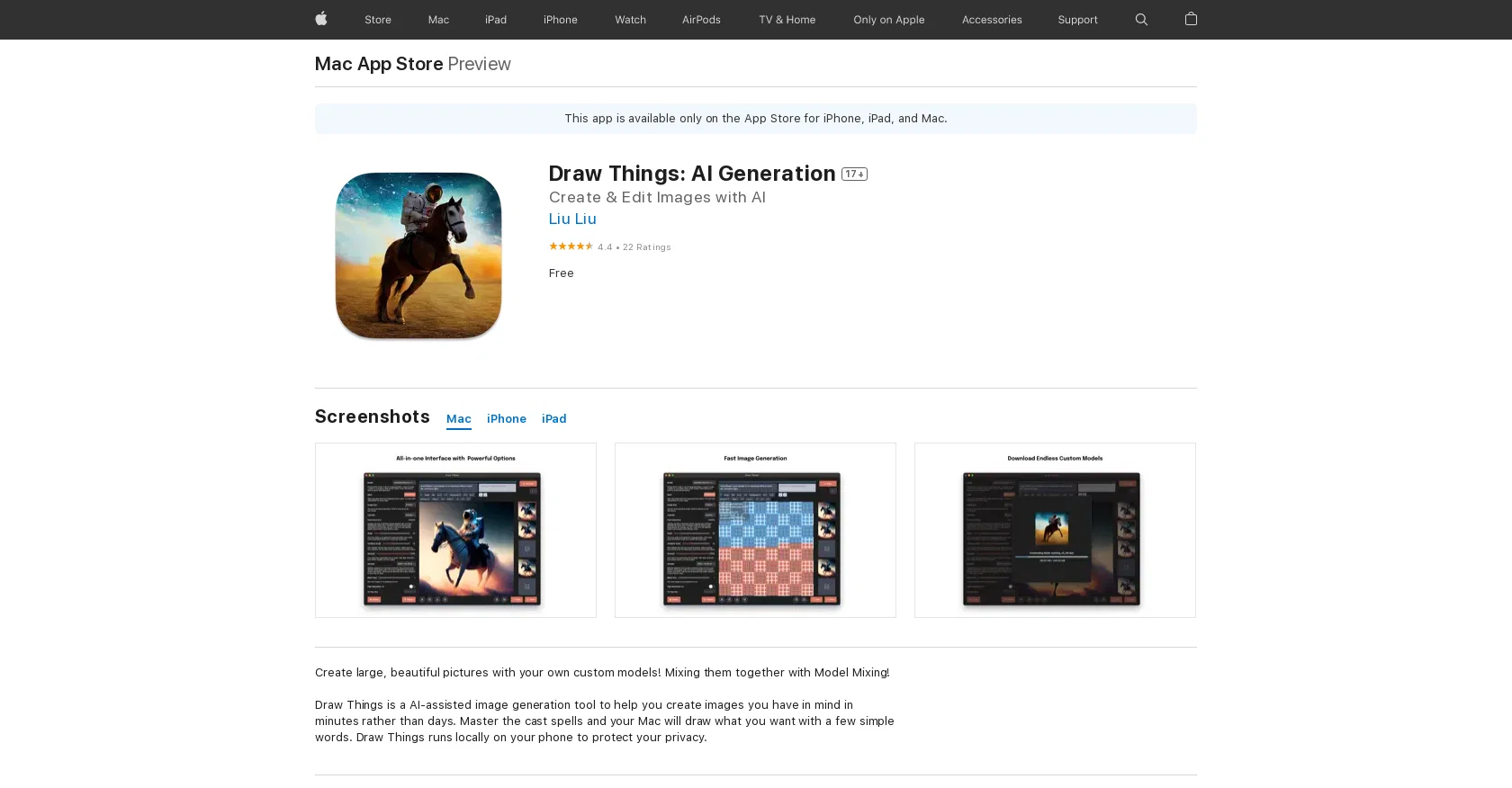 Draw Things: AI Generation screenshot