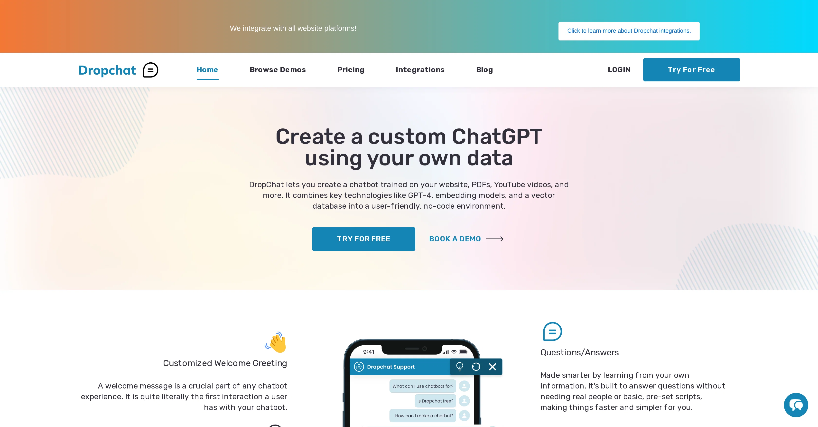 Dropchat screenshot