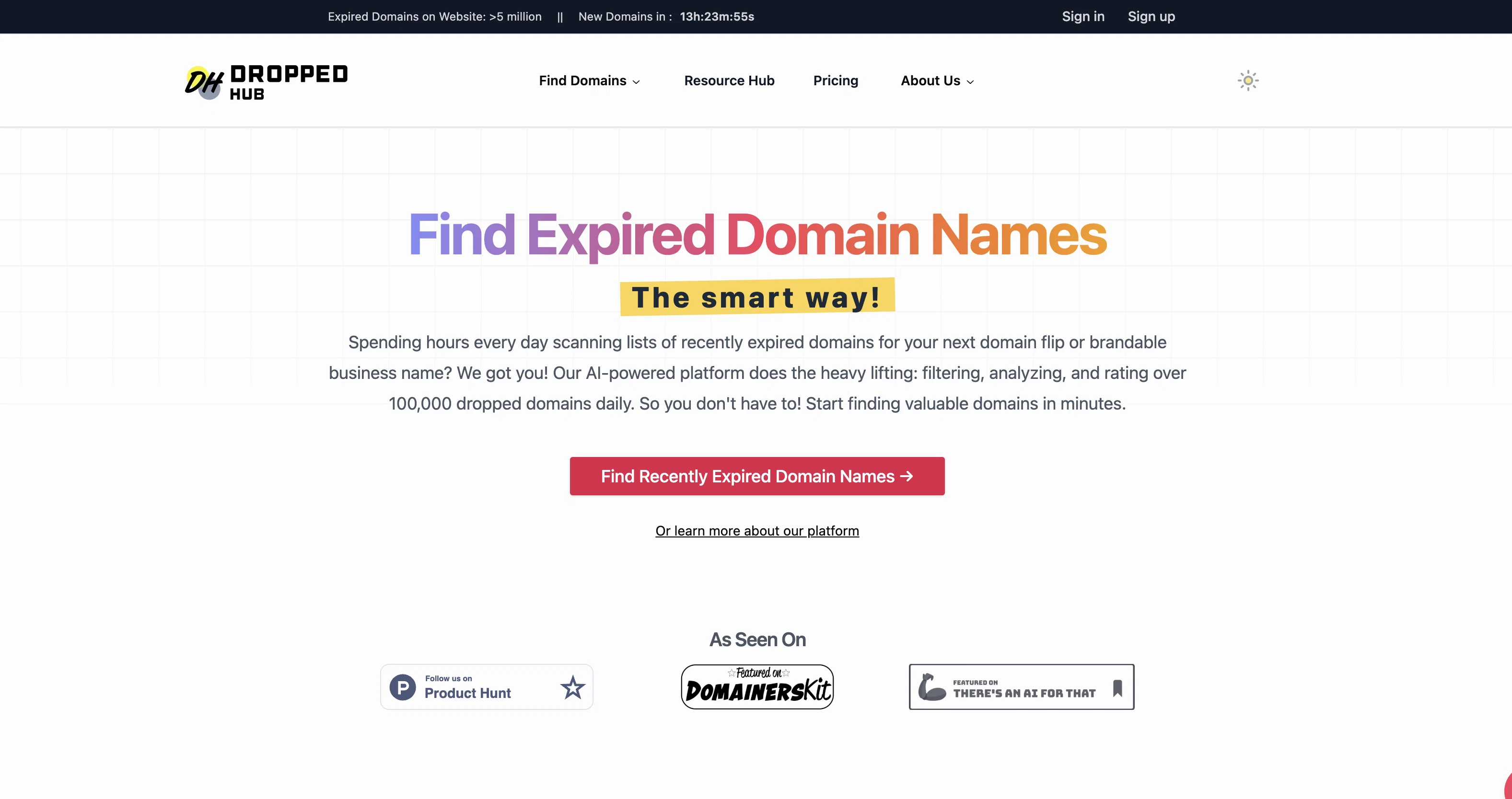 Droppedhub screenshot
