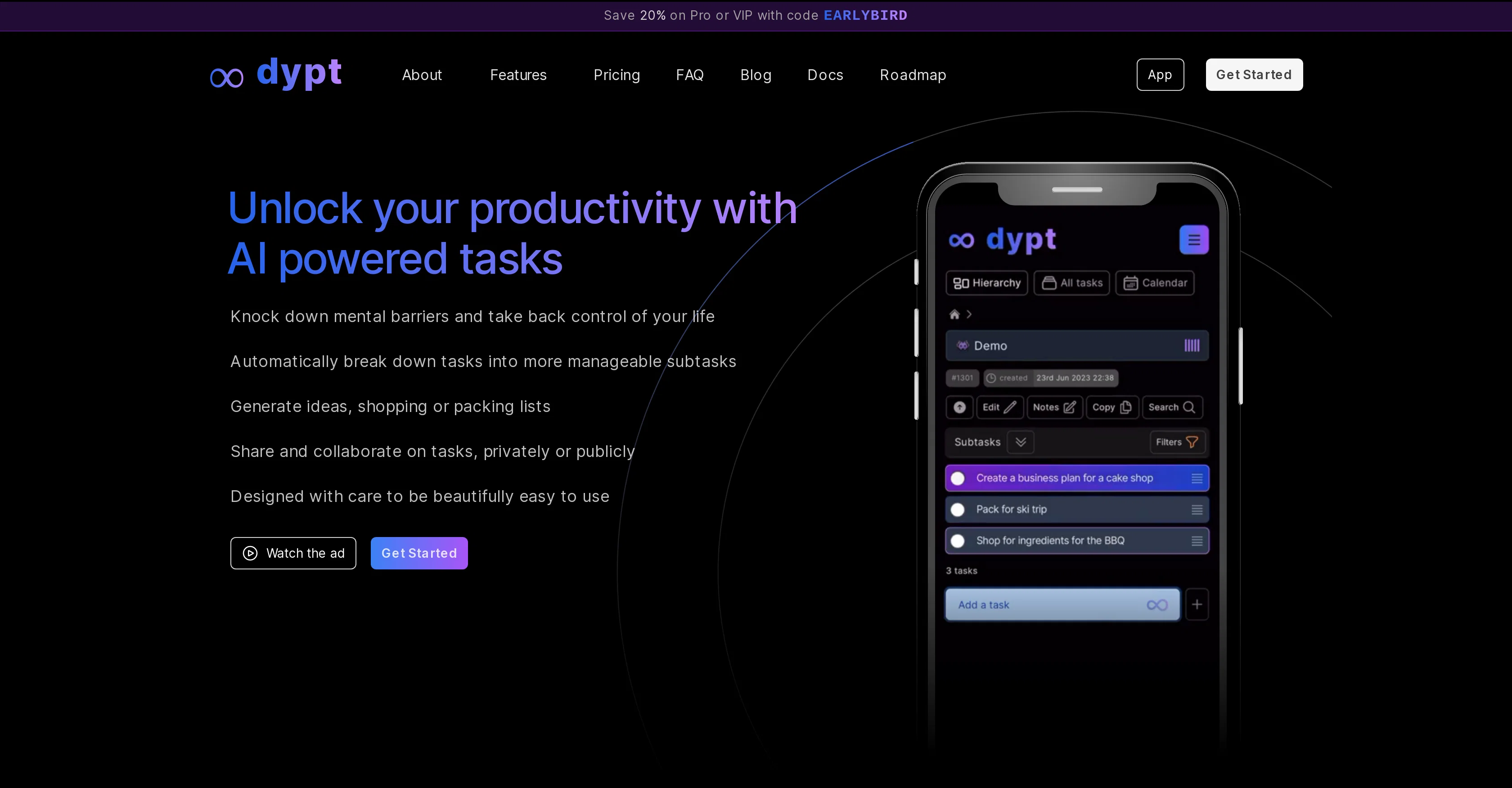 Dypt screenshot