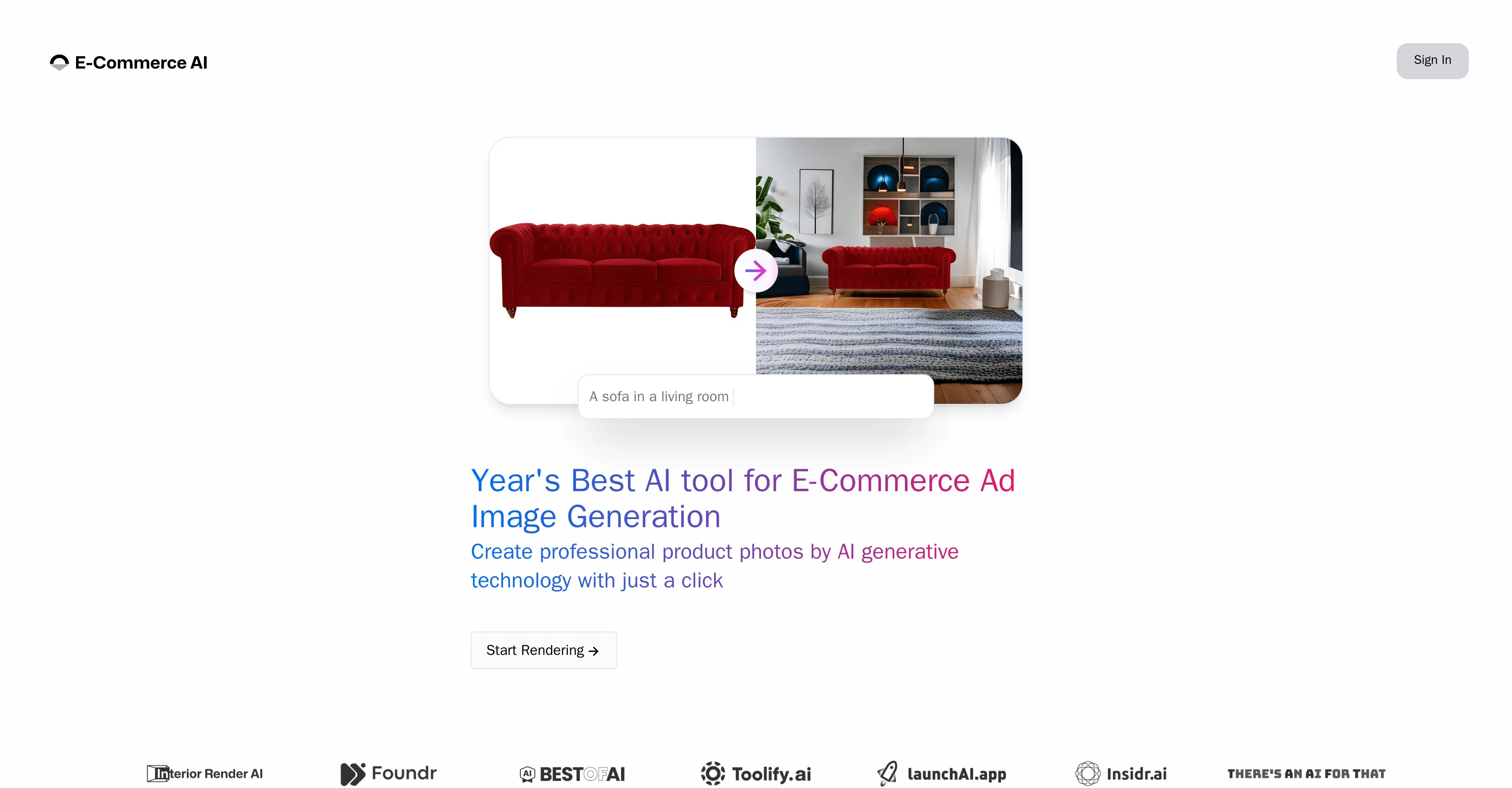 E-Commerce AI screenshot