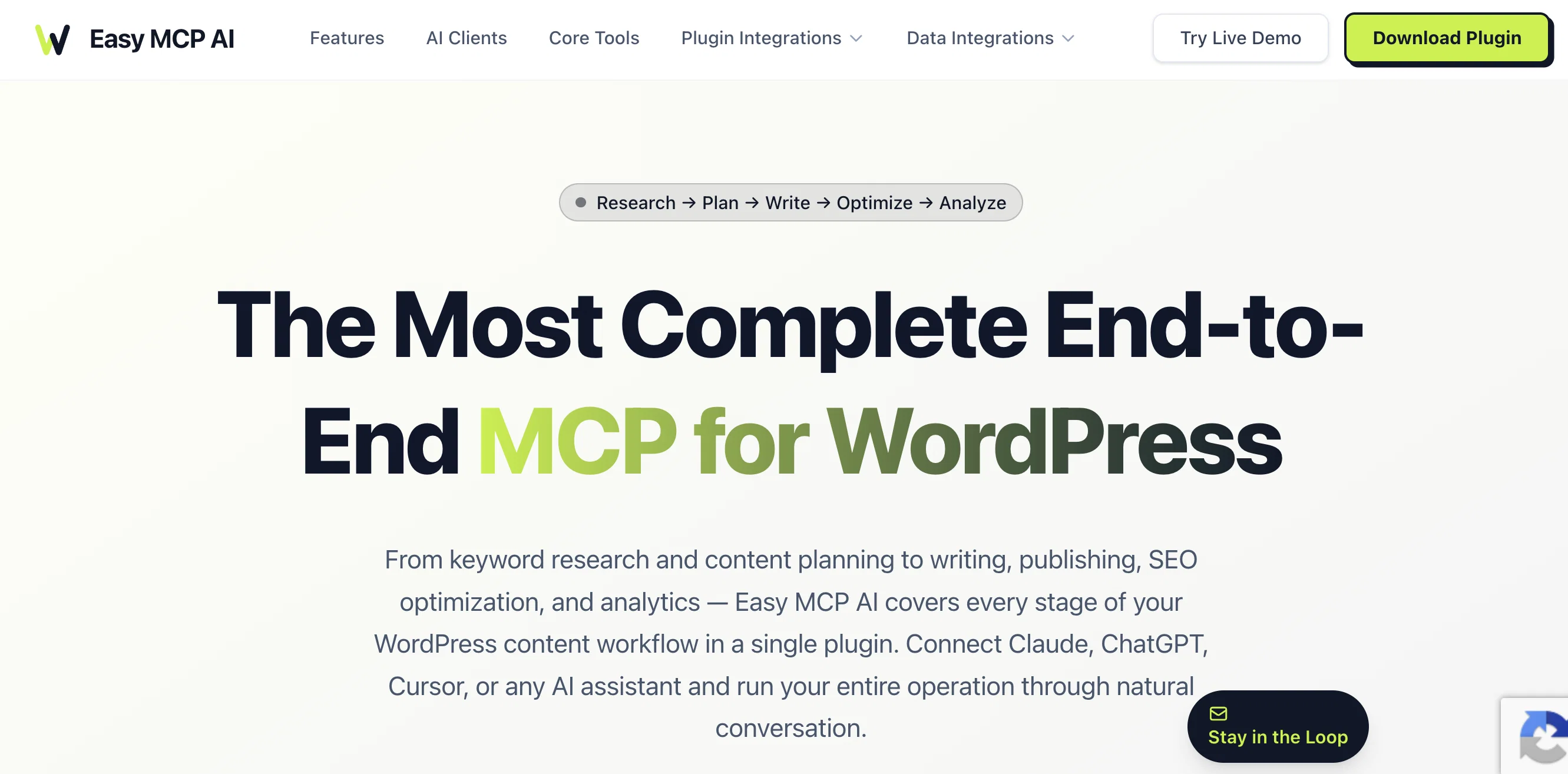 Easy MCP AI - Claude ChatGPT Connector for Wordpressv1.7.1 screenshot