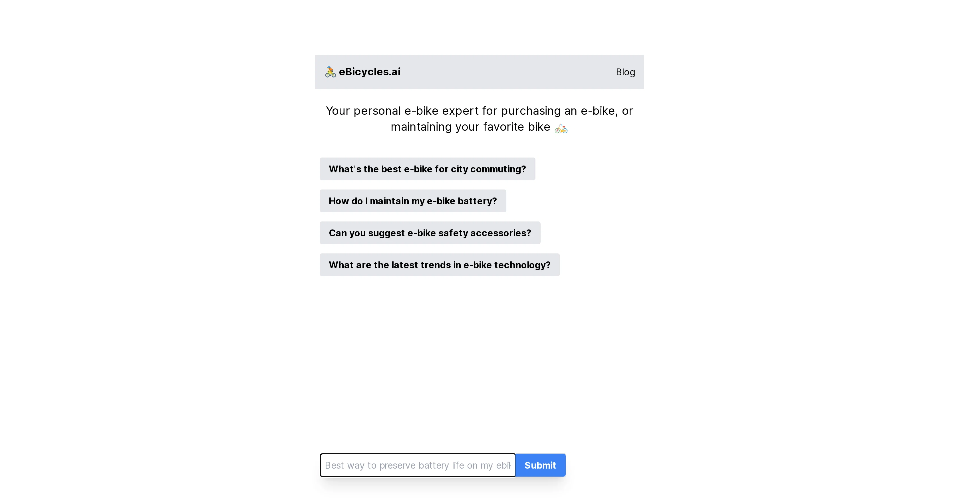 eBicycles.ai screenshot